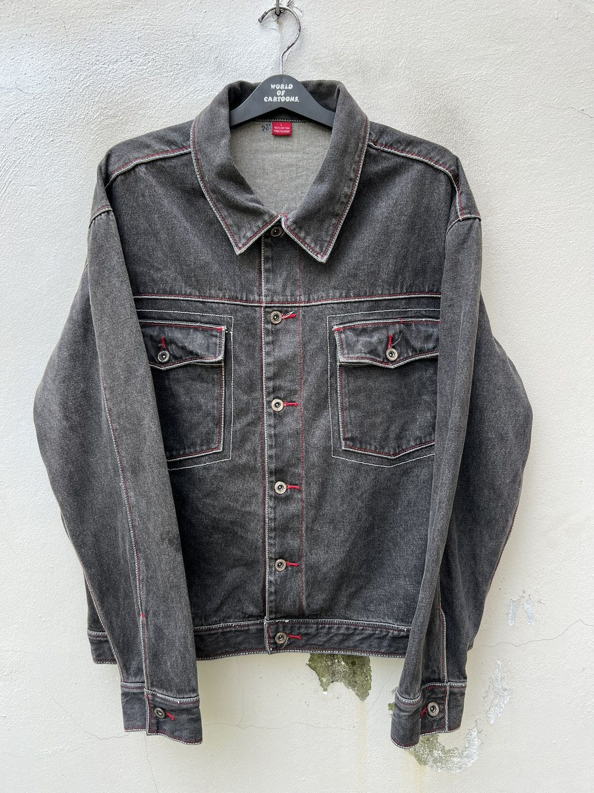 Fubu VTG Platinum Fubu RUDY Embroidery Baggy Hip Hop Denim Jacket Size US L / EU 52-54 / 3 - 6 Thumbnail