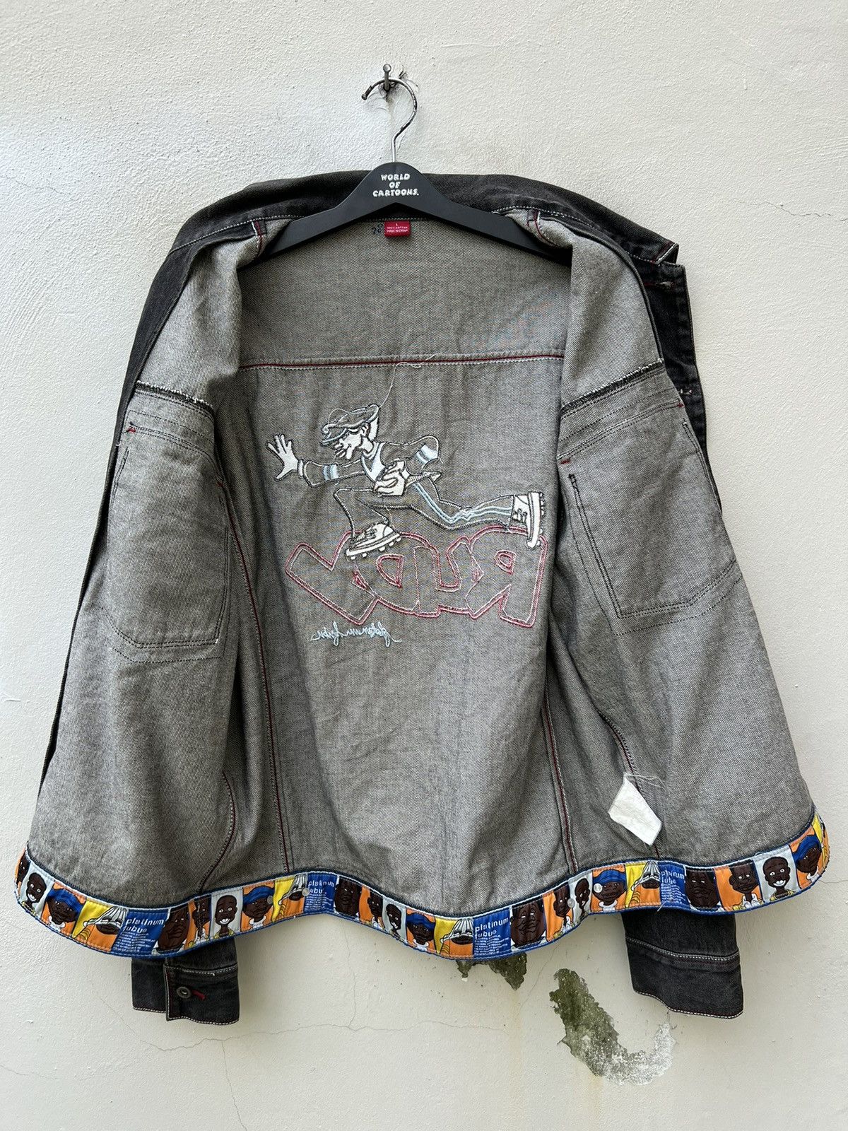 Fubu VTG Platinum Fubu RUDY Embroidery Baggy Hip Hop Denim Jacket Size US L / EU 52-54 / 3 - 19 Thumbnail