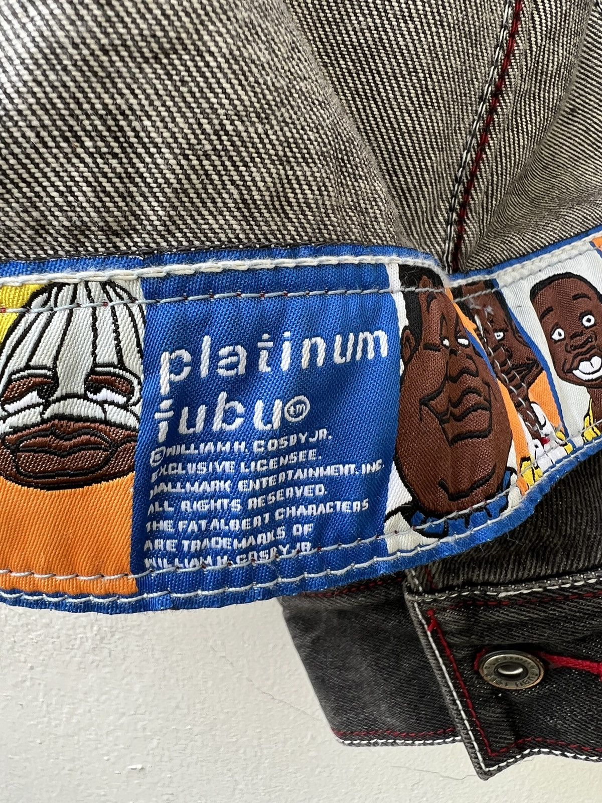 Fubu VTG Platinum Fubu RUDY Embroidery Baggy Hip Hop Denim Jacket Size US L / EU 52-54 / 3 - 22 Thumbnail
