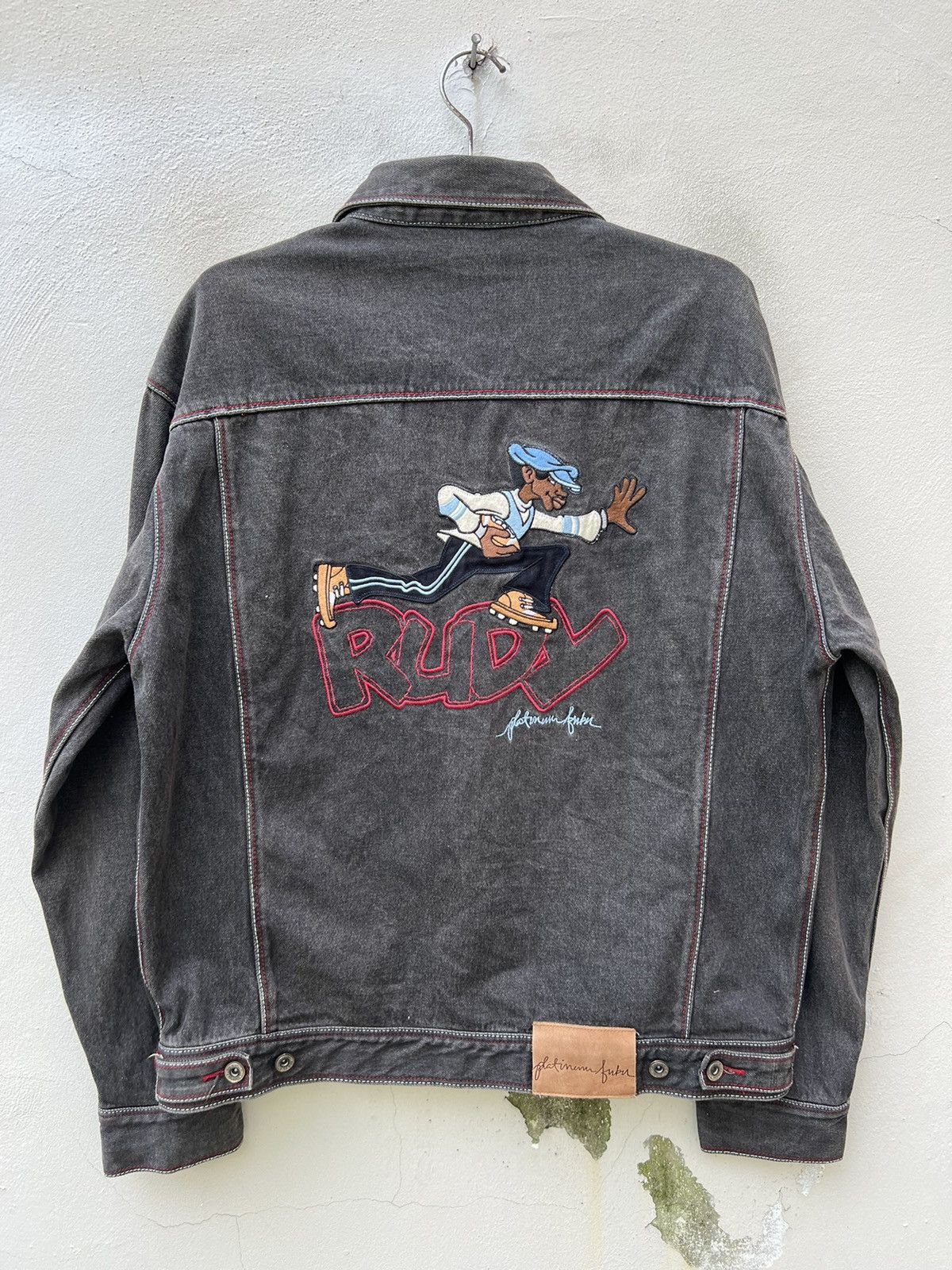 Fubu VTG Platinum Fubu RUDY Embroidery Baggy Hip Hop Denim Jacket Size US L / EU 52-54 / 3 - 13 Thumbnail