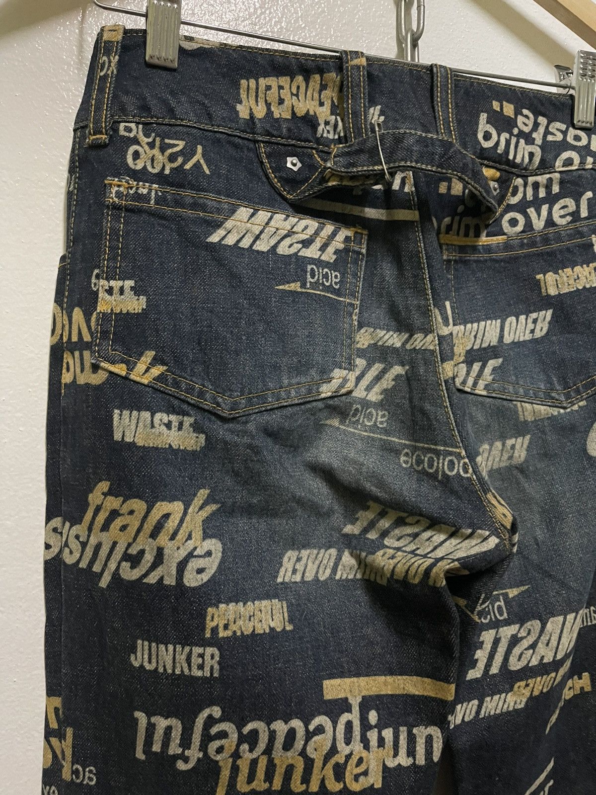 Japanese Brand × Vintage Clutch Flare Jeans Full Printed Size 26" / US 2 / IT 38 - 11 Thumbnail