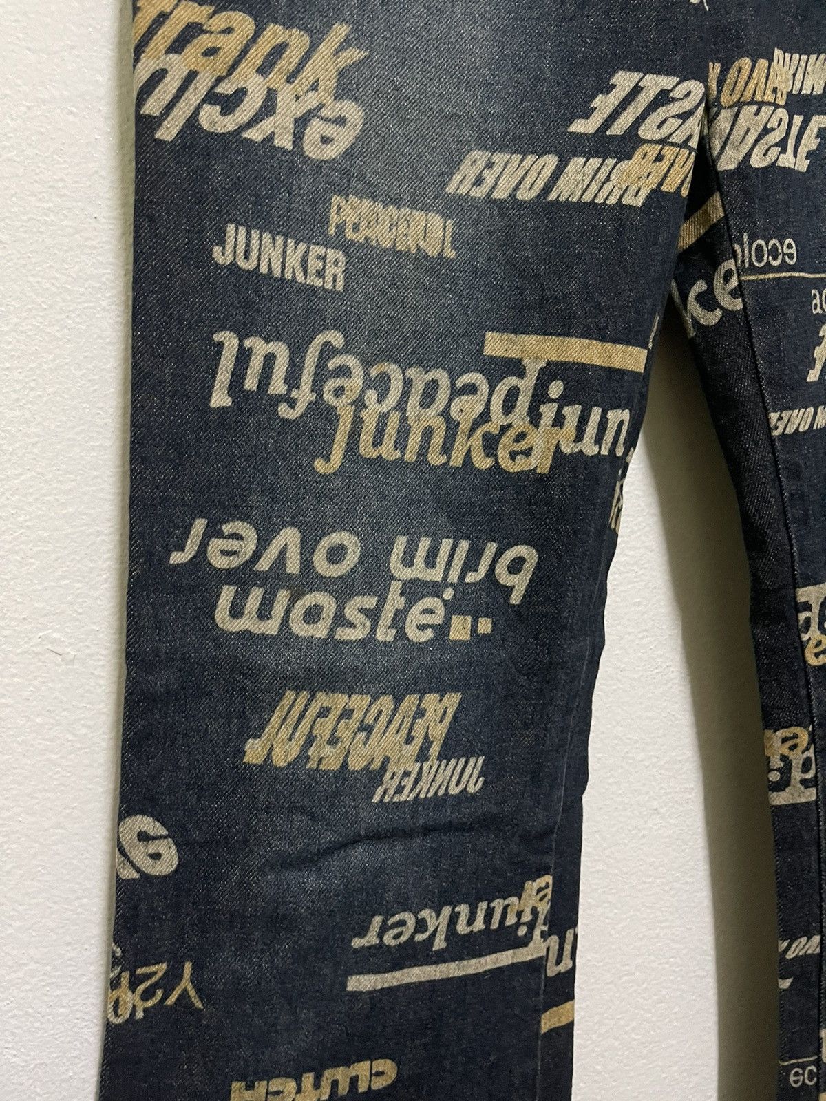 Japanese Brand × Vintage Clutch Flare Jeans Full Printed Size 26" / US 2 / IT 38 - 3 Thumbnail