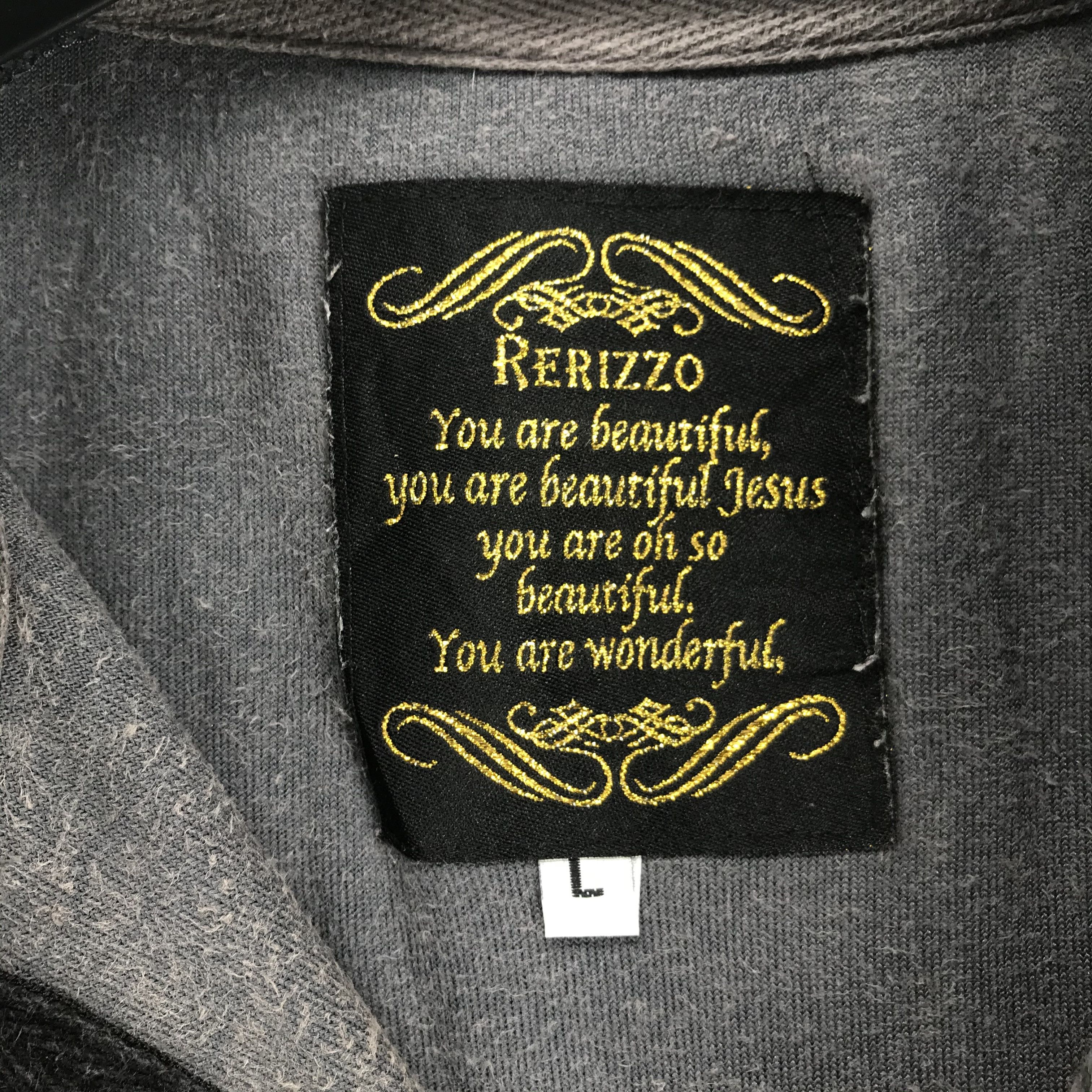 Japanese Brand RERIZZO Unassailable Skulls Big Logo Velvet Jacket #2333-91 Size US L / EU 52-54 / 3 - 9 Thumbnail