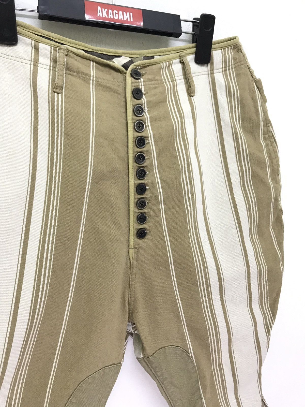 Kapital Kapital Cropped Pant Striped Hybrid Woven Linen Size US 28 / EU 44 - 6 Thumbnail
