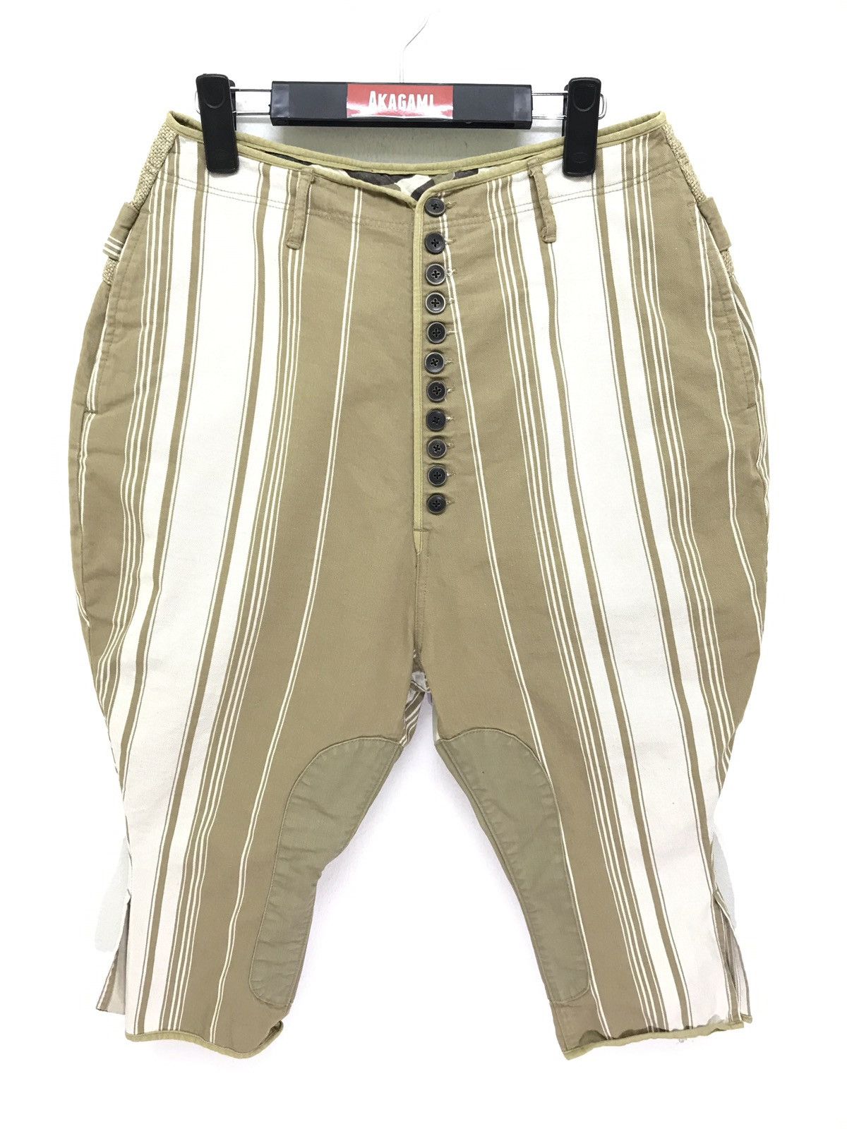 Kapital Kapital Cropped Pant Striped Hybrid Woven Linen Size US 28 / EU 44 - 4 Thumbnail