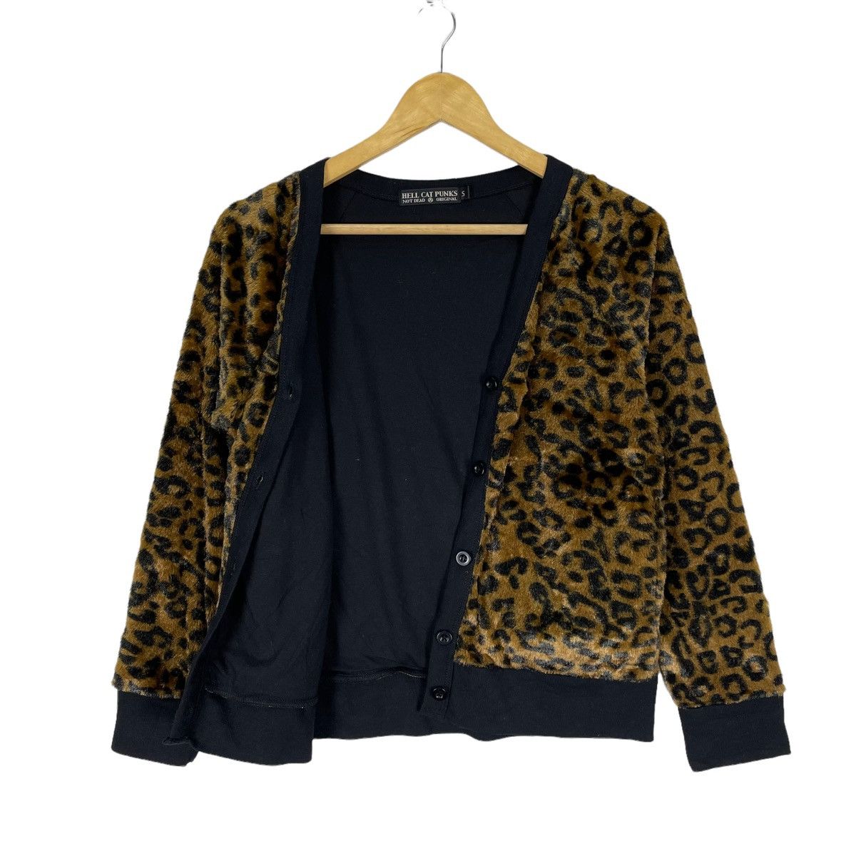 Japanese Brand × Seditionaries 🔥HELL CAT PUNKS LEOPARD VELVET CARDIGAN Size S / US 4 / IT 40 - 6 Thumbnail
