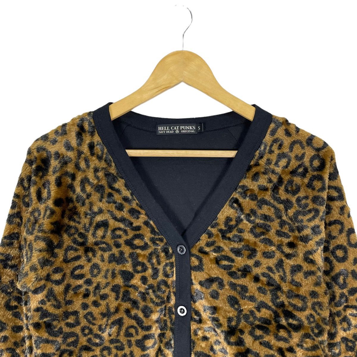 Japanese Brand × Seditionaries 🔥HELL CAT PUNKS LEOPARD VELVET CARDIGAN Size S / US 4 / IT 40 - 2 Thumbnail