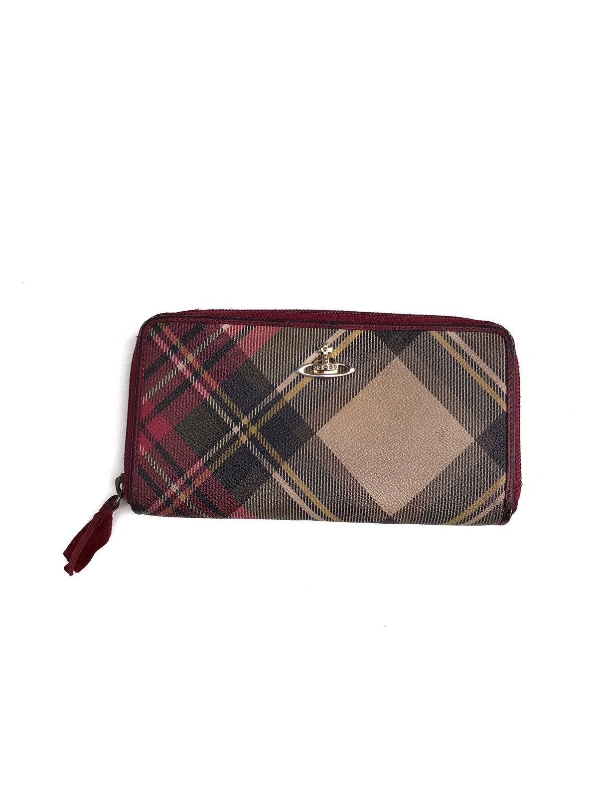 Vivienne Westwood Vintage Vivienne Westwood Plaid Tartan Full Zipper Wallet Size ONE SIZE - 1 Thumbnail
