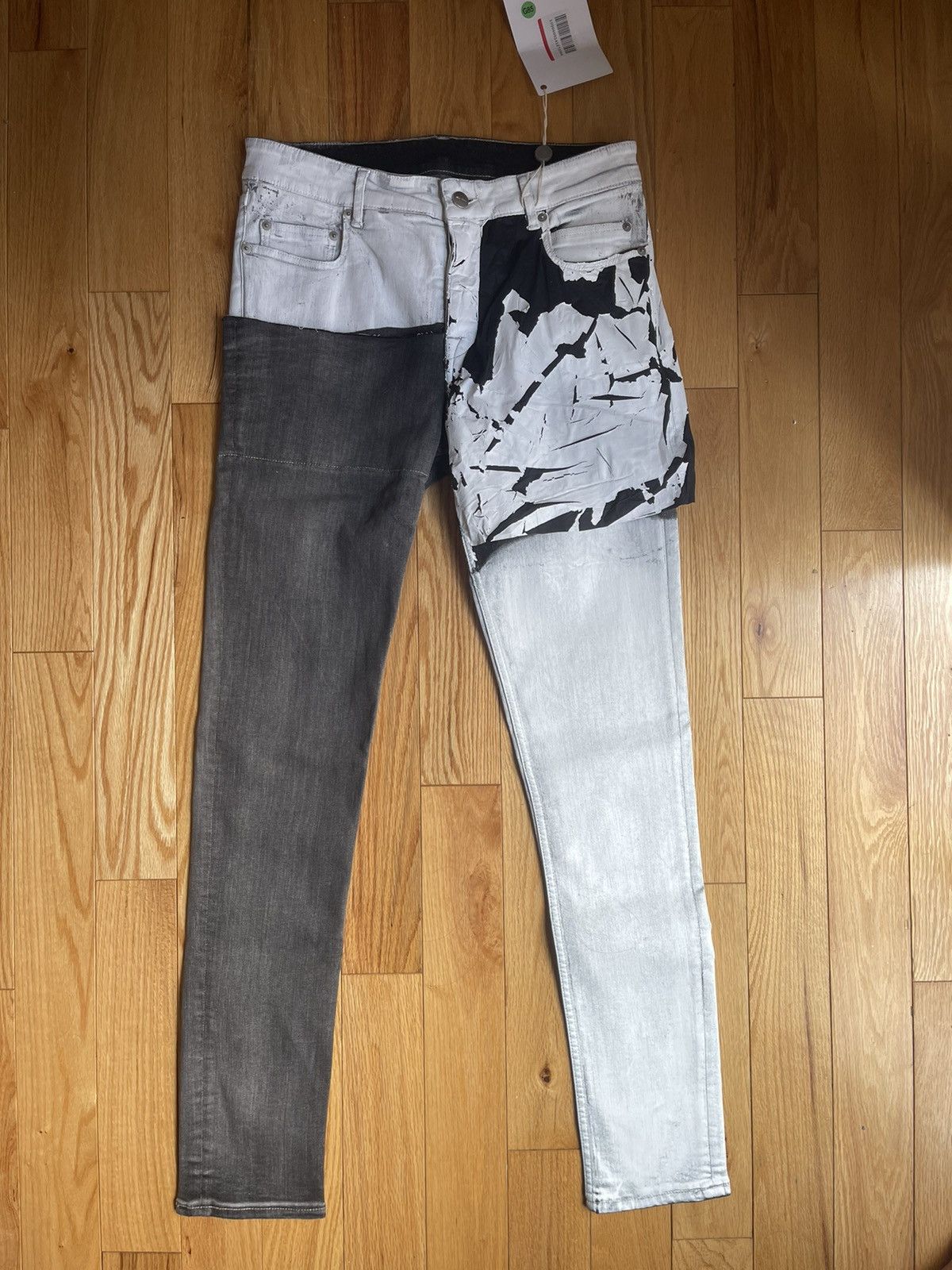 Rick Owens Rick Owens SS20 Tecuatl SAMPLE Tyrone Collage Jeans