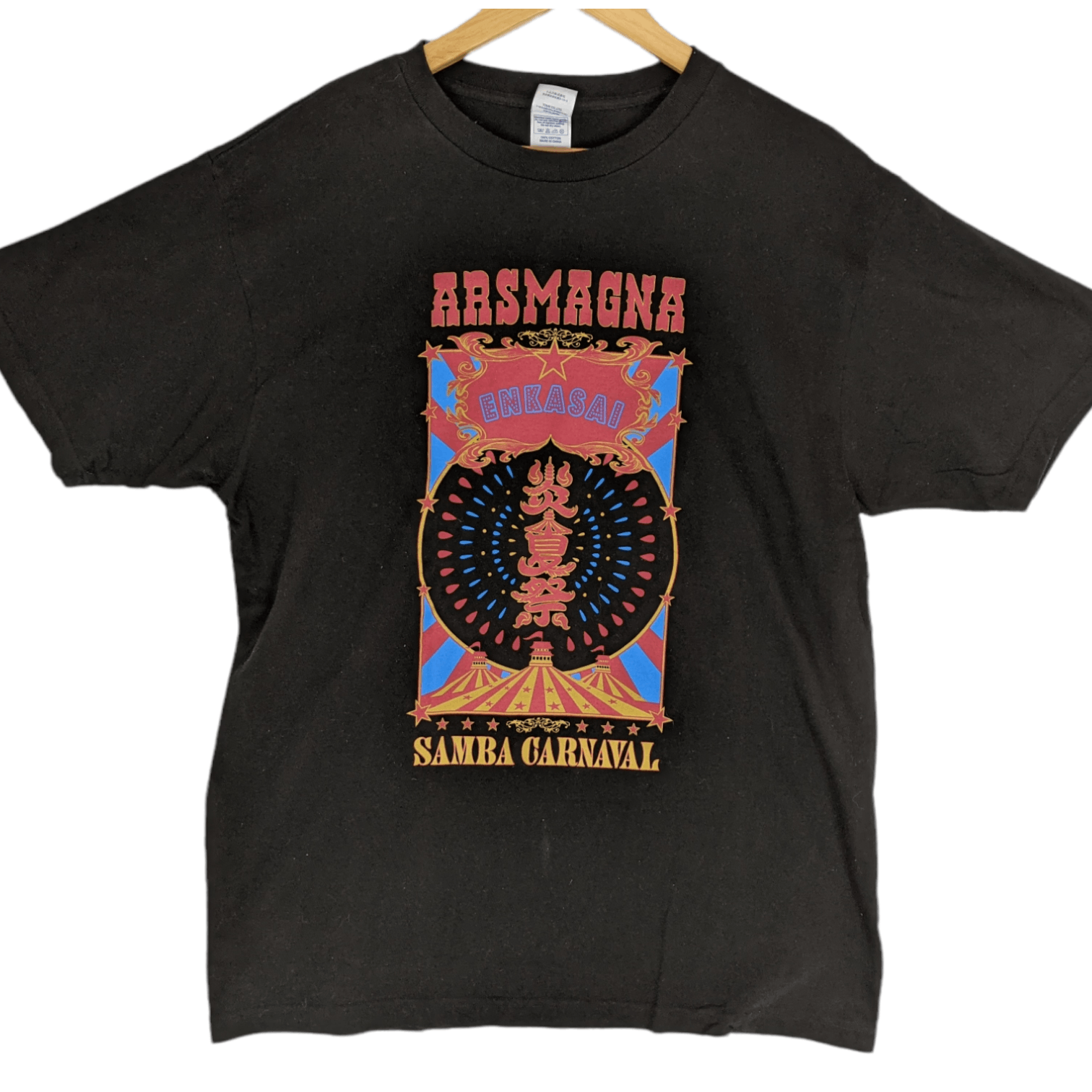 Japanese Brand JAPAN Arsmagna Samba Graphic T-Shirt Size US XL / EU 56 / 4 - 2 Thumbnail