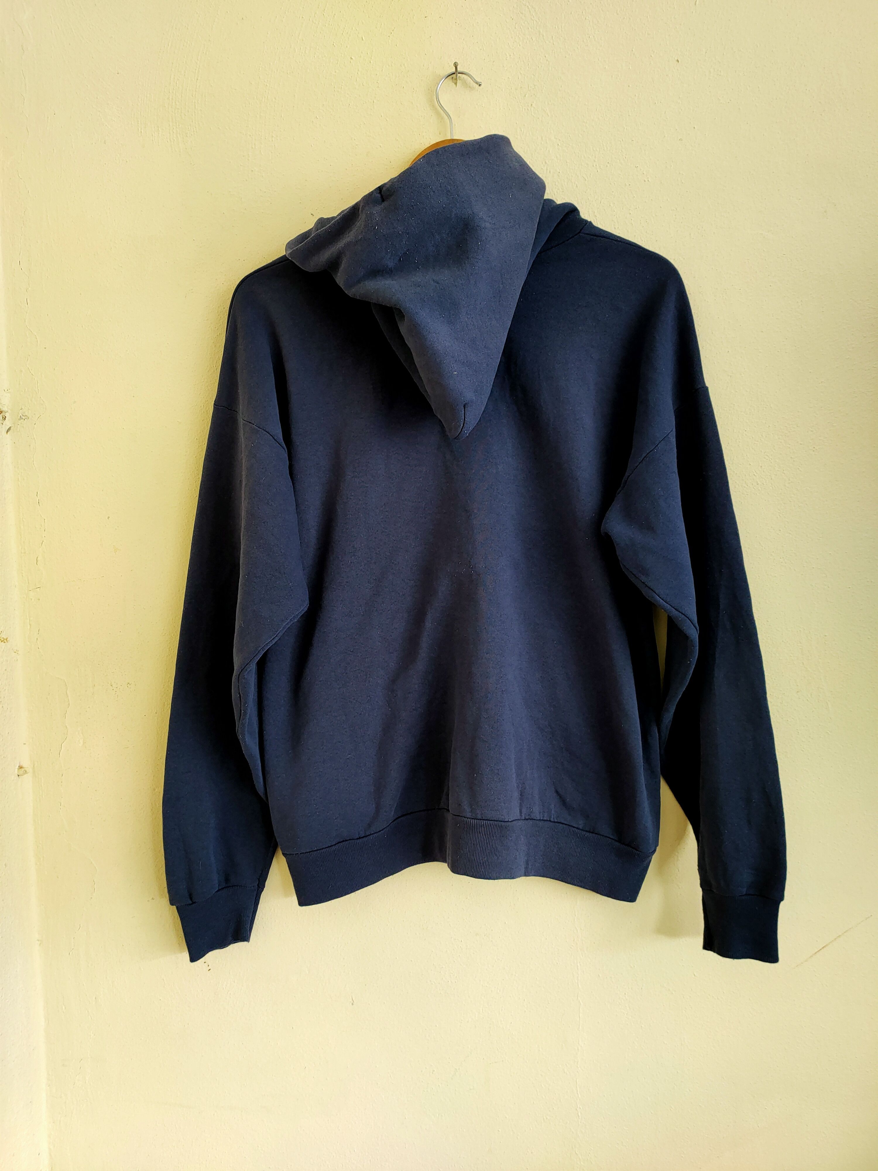 Hanes × Vintage Rare 90s Hanes Pullover Sweatshirts Hoodie Size US L / EU 52-54 / 3 - 2 Thumbnail