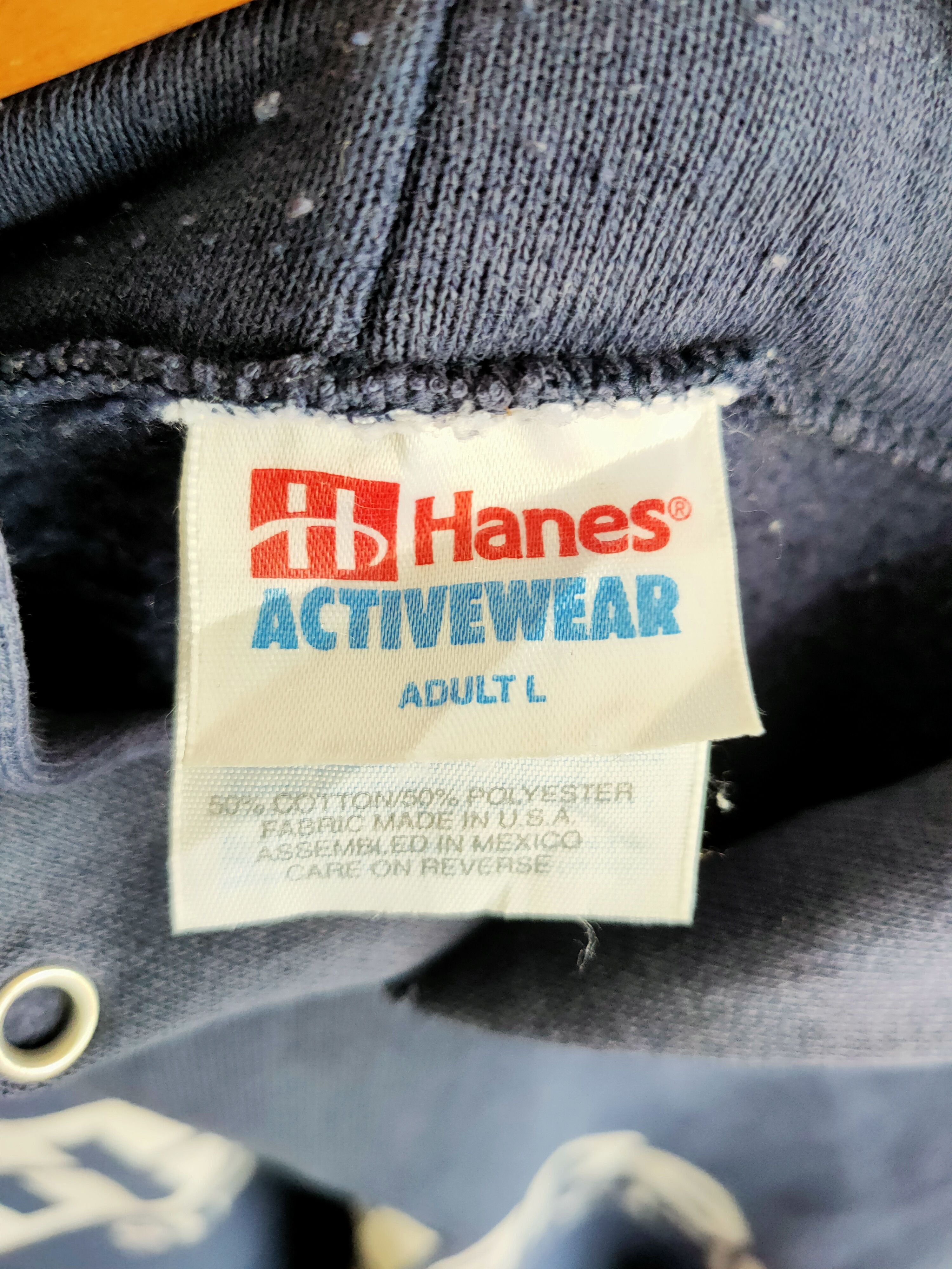 Hanes × Vintage Rare 90s Hanes Pullover Sweatshirts Hoodie Size US L / EU 52-54 / 3 - 4 Thumbnail