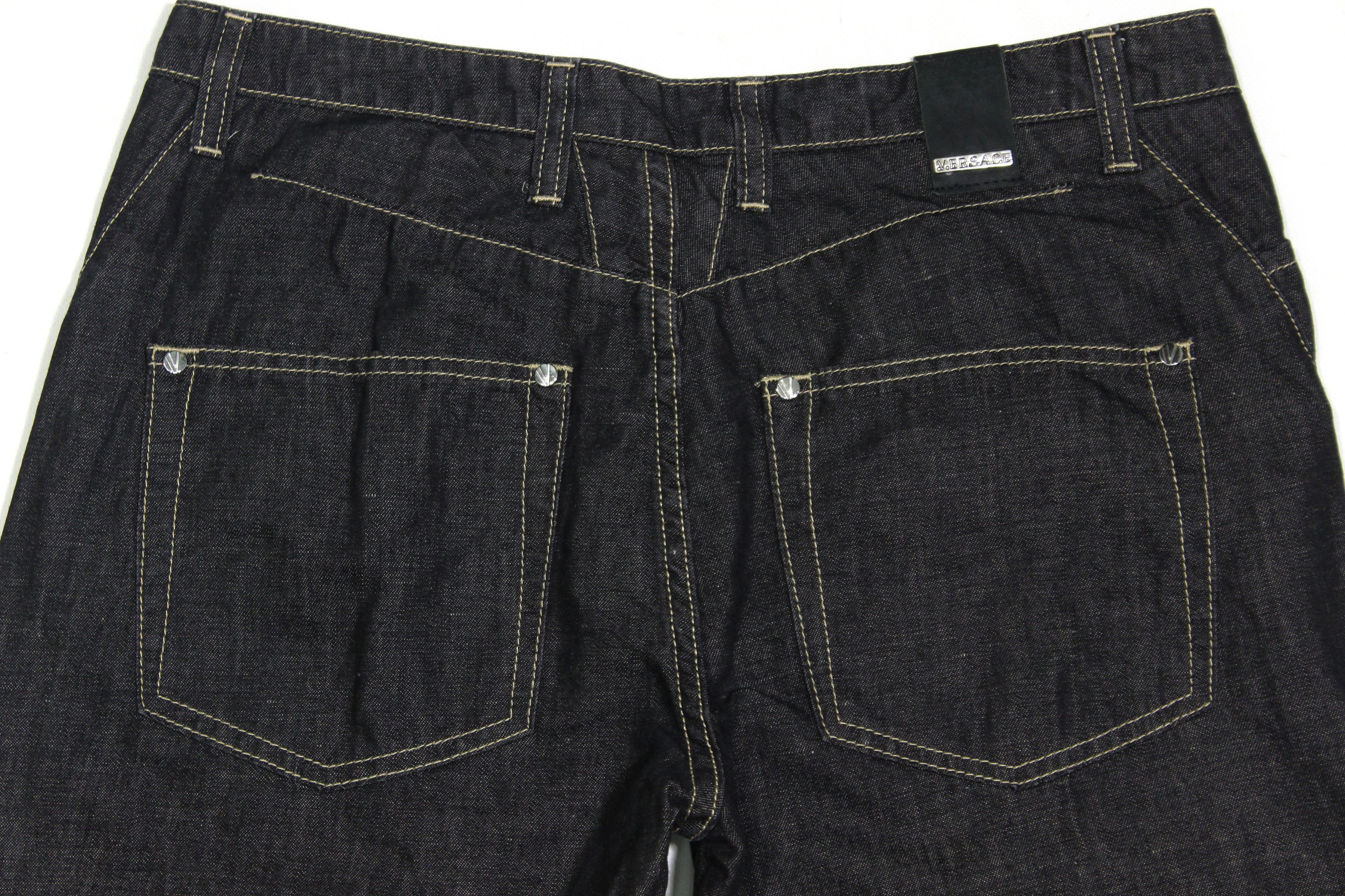 Versace Collection Black Jeans Size US 33 - 4 Thumbnail