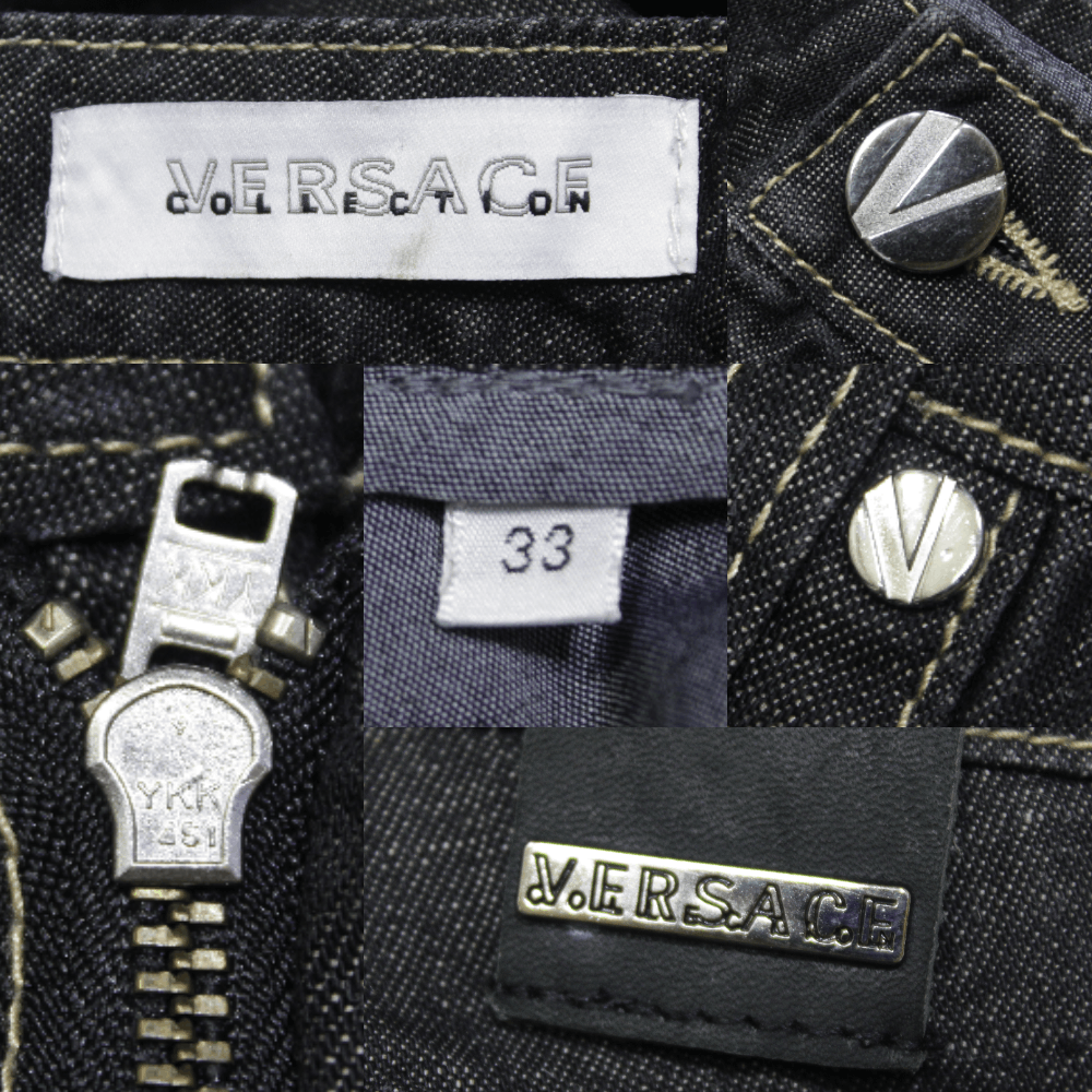 Versace Collection Black Jeans Size US 33 - 9 Thumbnail