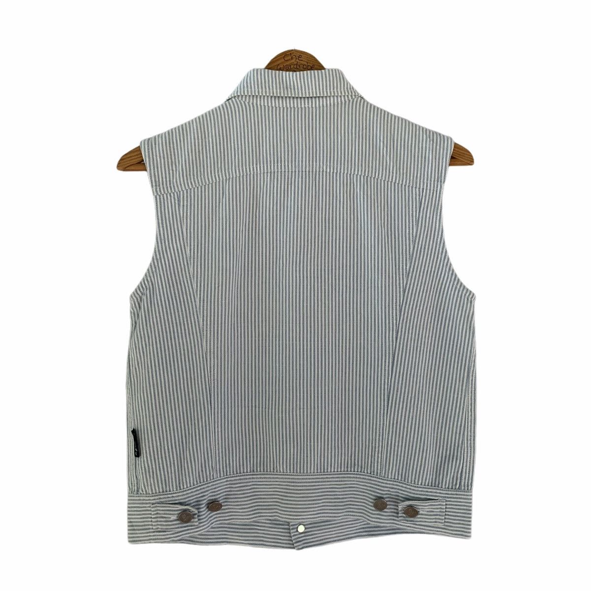 agnes b. Agnes B Hickory Striped Style Vest Size US XS / EU 42 / 0 - 2 Thumbnail