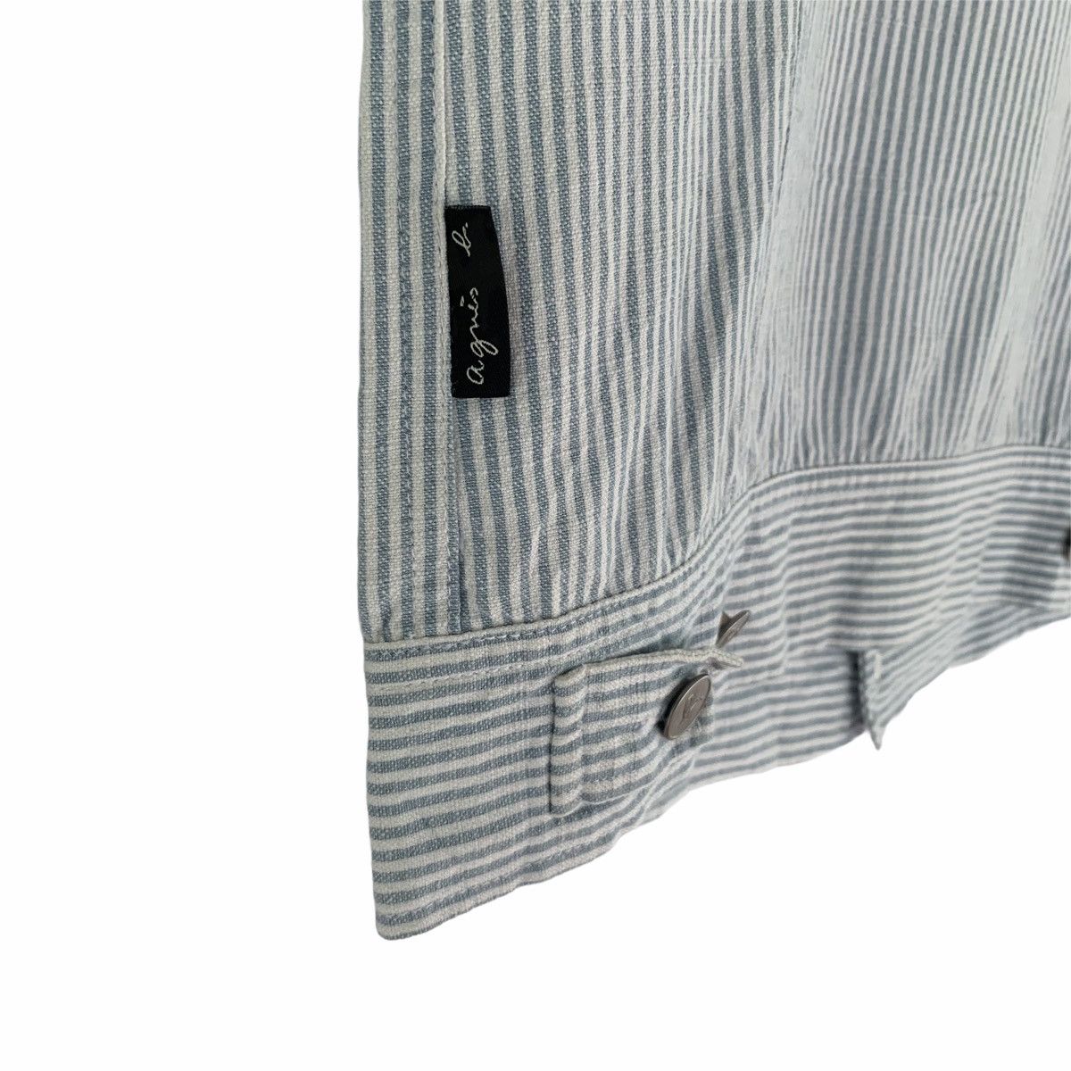 agnes b. Agnes B Hickory Striped Style Vest Size US XS / EU 42 / 0 - 9 Thumbnail