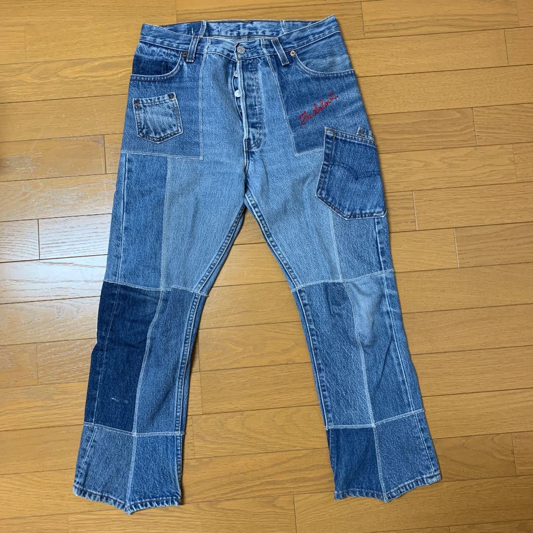 Image of Takahiromiyashita The Soloist Thesoloist. Rebuilt Jeans in Blue, Men's (Size 30)