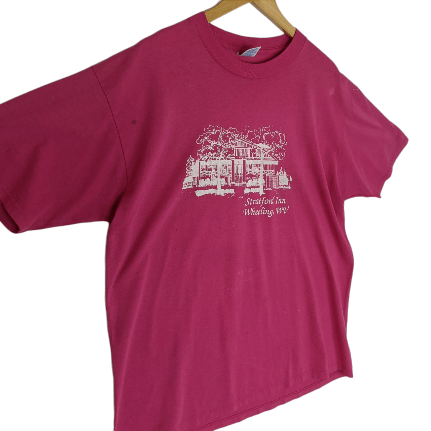 Jerzees Vintage 90's JERZEES Stratford Inn T-Shirt Size US XL / EU 56 / 4 - 3 Thumbnail