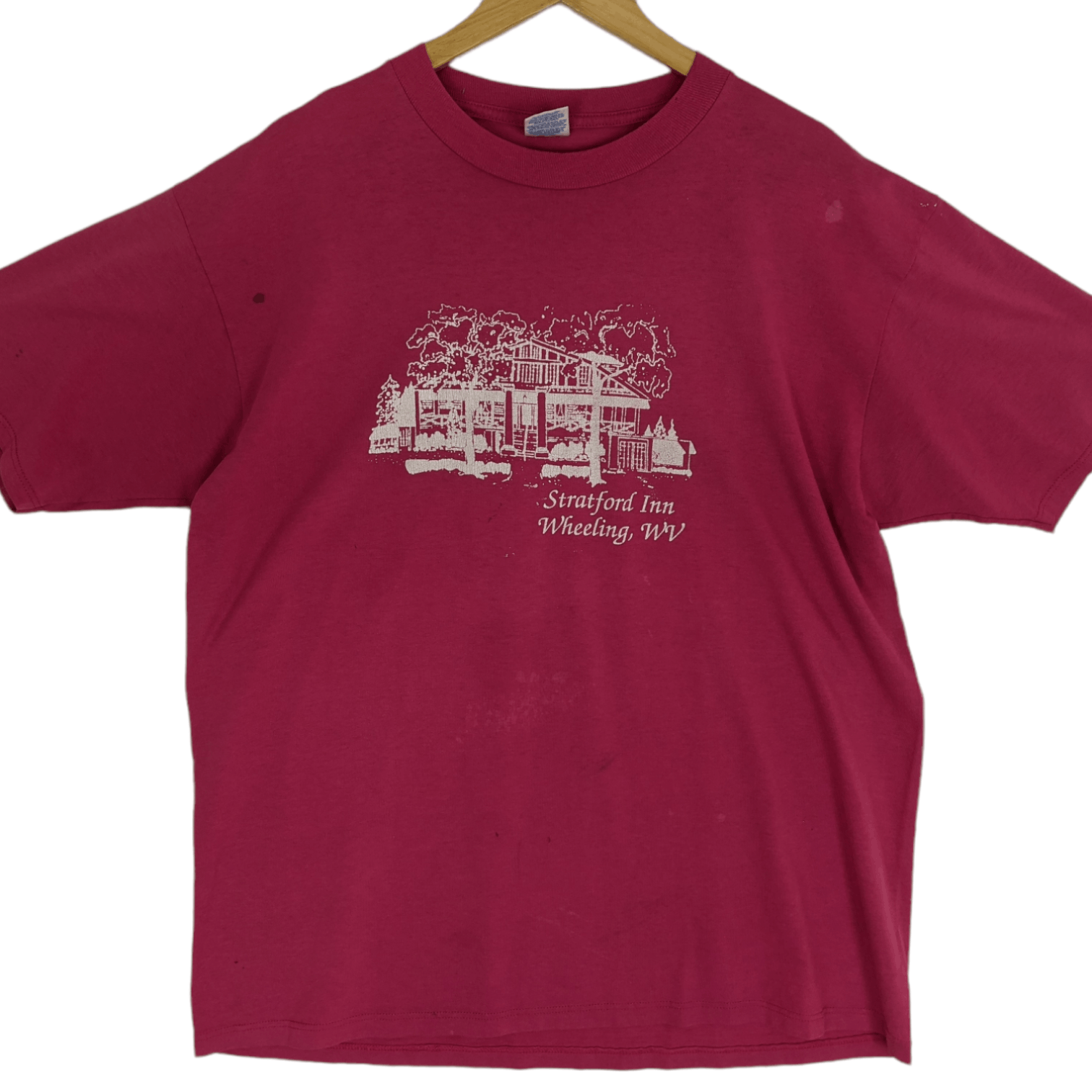 Jerzees Vintage 90's JERZEES Stratford Inn T-Shirt Size US XL / EU 56 / 4 - 2 Thumbnail