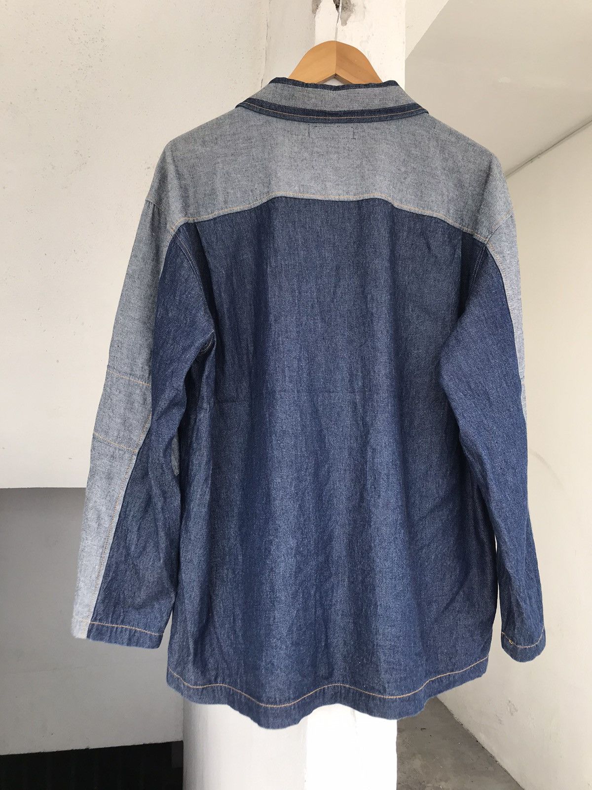 Japanese Brand 90s Bonskip Denim Patchwork Jacket Size US XL / EU 56 / 4 - 11 Thumbnail