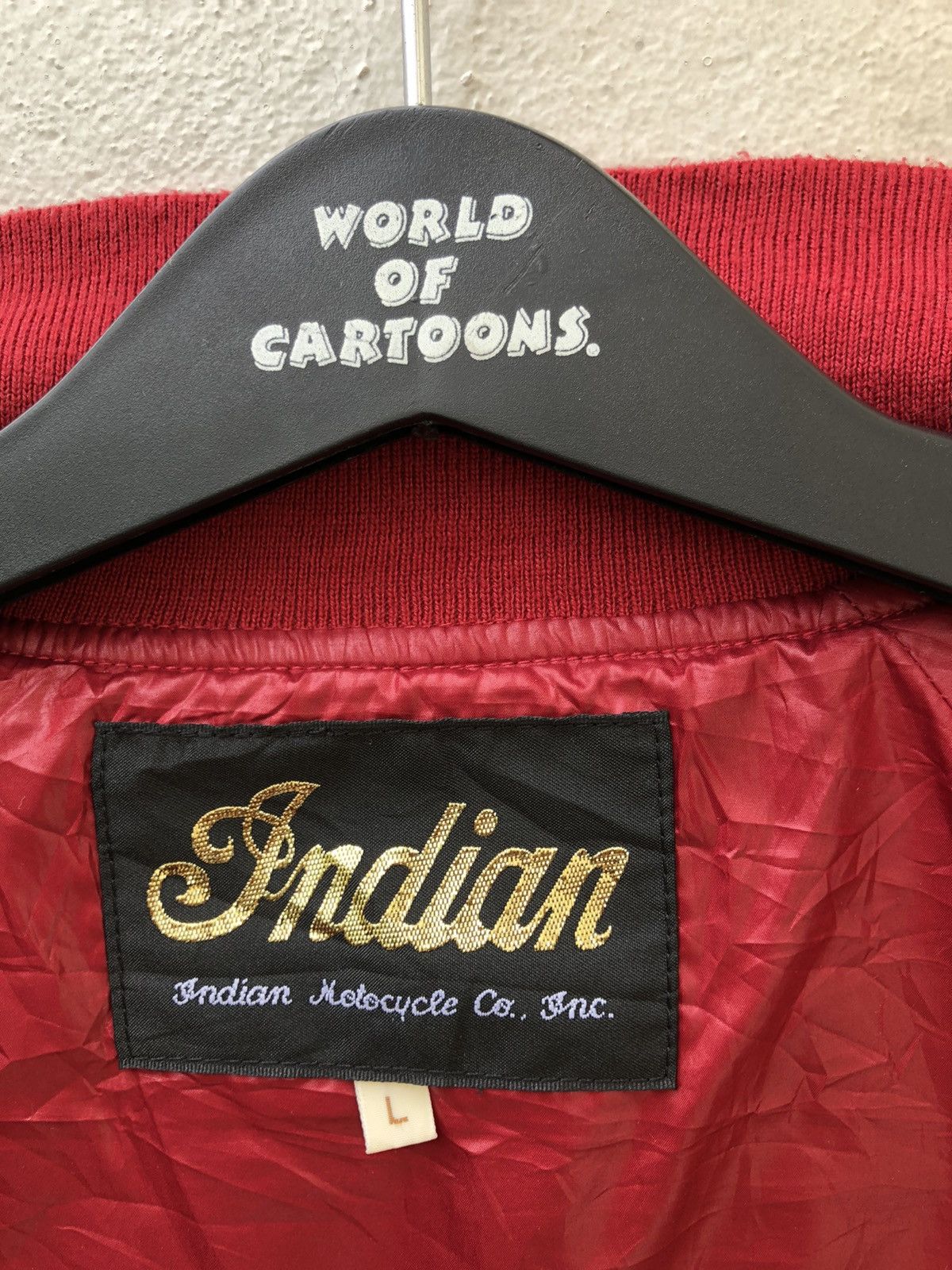 Vintage Indian Motocycles Quilting Polyester Bomber Jacket Size US L / EU 52-54 / 3 - 19 Thumbnail
