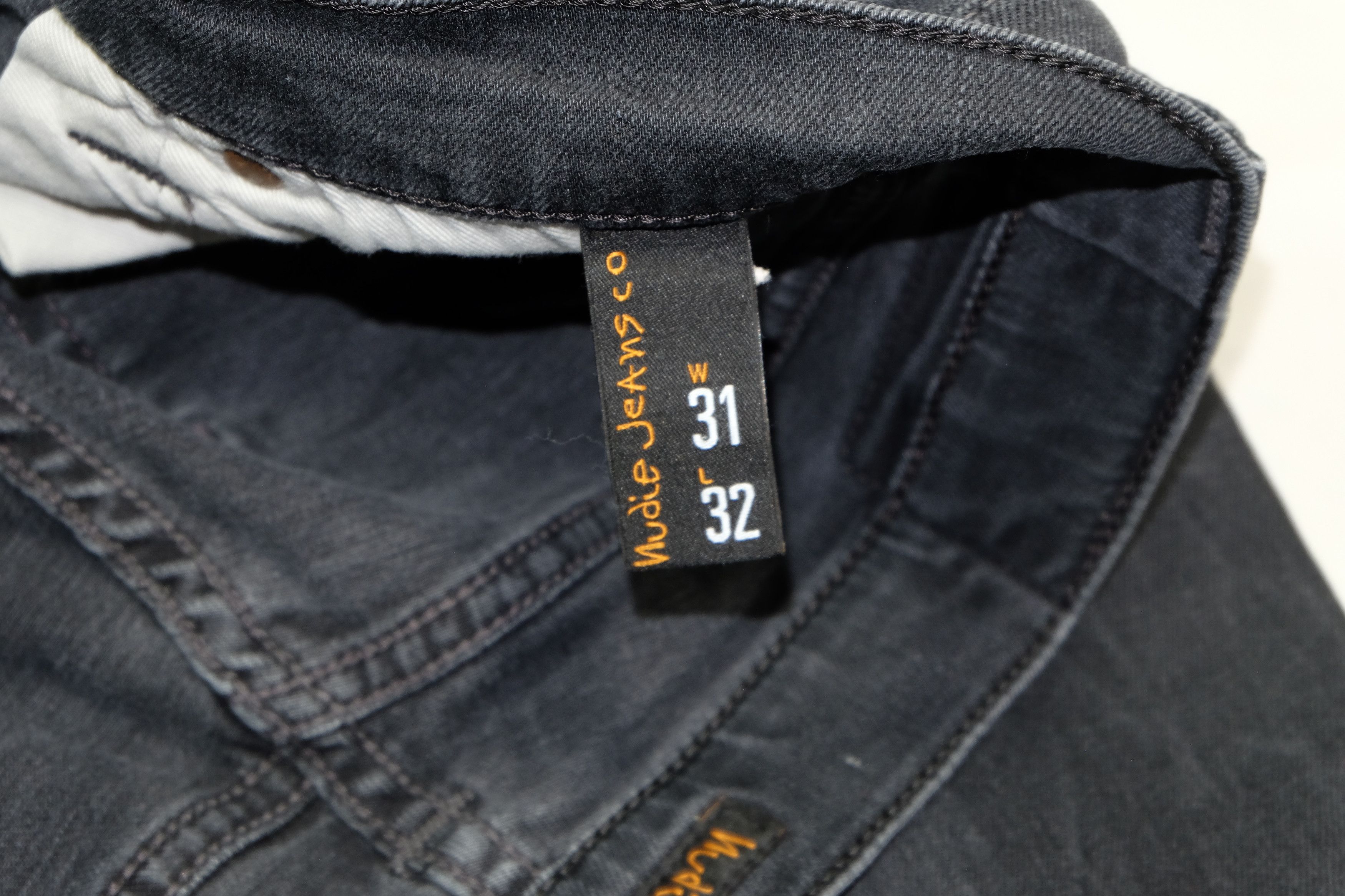 Nudie Jeans Nudie Jeans Pipe Led Monolith Black Denim Skinny Size US 31 - 5 Thumbnail