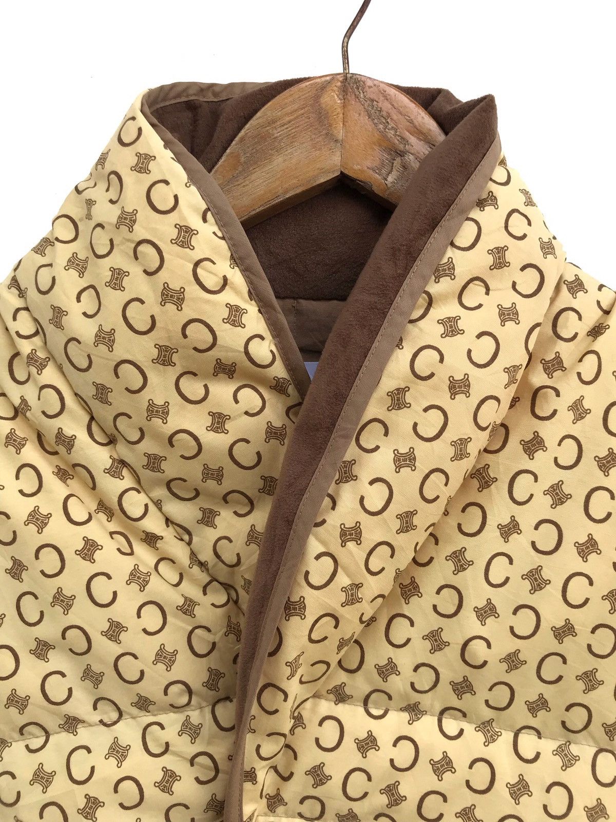 Celine Vintage Celine Fullprint Quilted Sleeveless Jacket Size US S / EU 44-46 / 1 - 5 Thumbnail