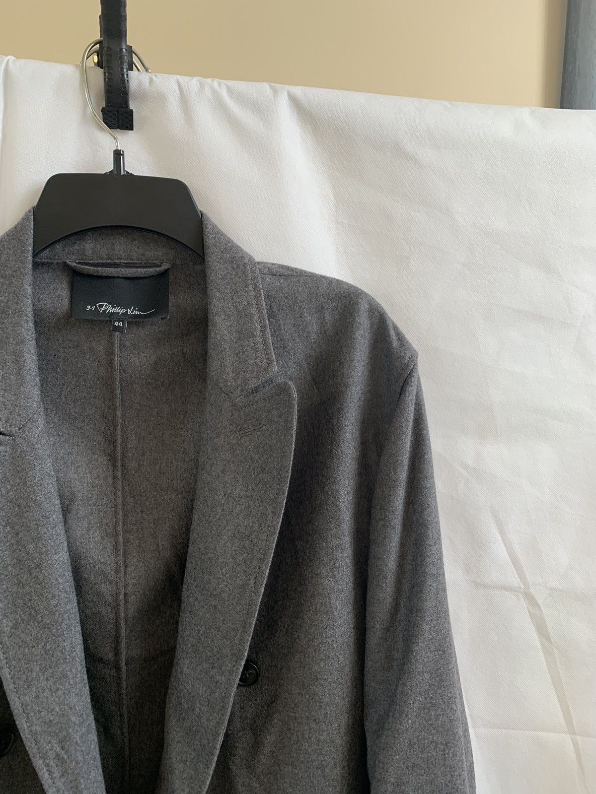 3.1 Phillip Lim Unconstructed Grey Wool Blazer Size US L / EU 52-54 / 3 - 6 Thumbnail