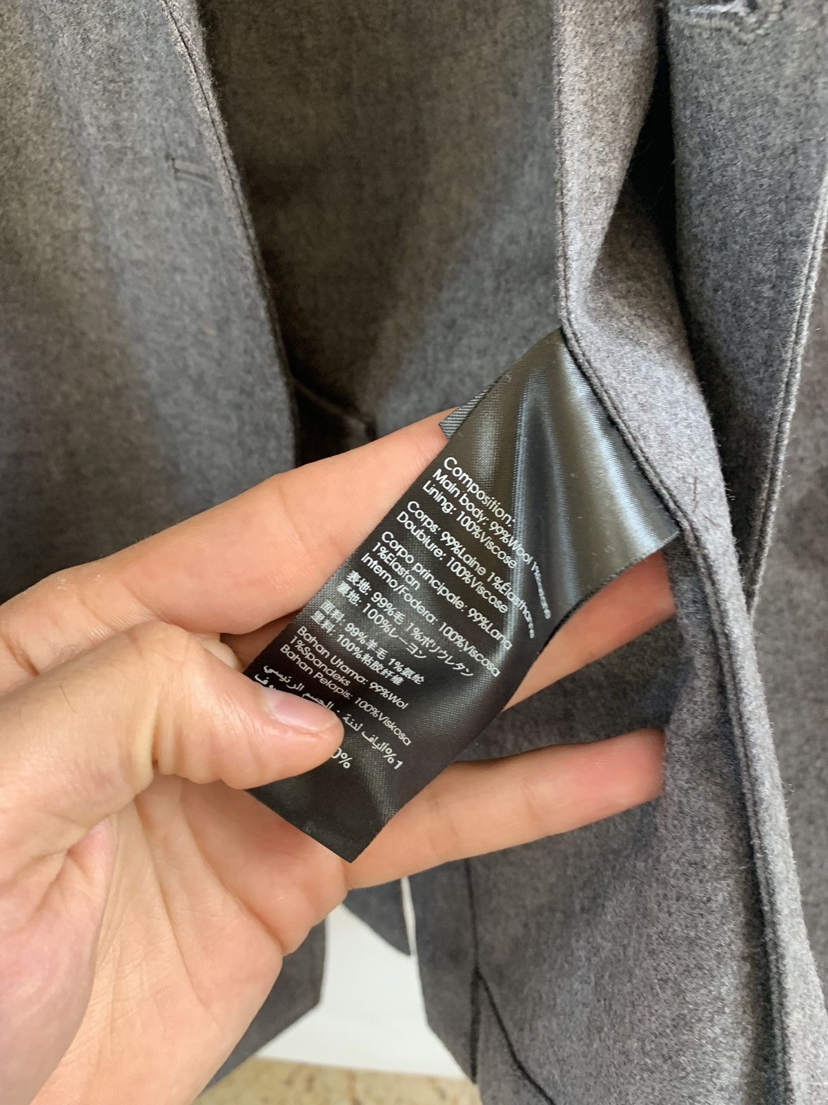 3.1 Phillip Lim Unconstructed Grey Wool Blazer Size US L / EU 52-54 / 3 - 13 Thumbnail