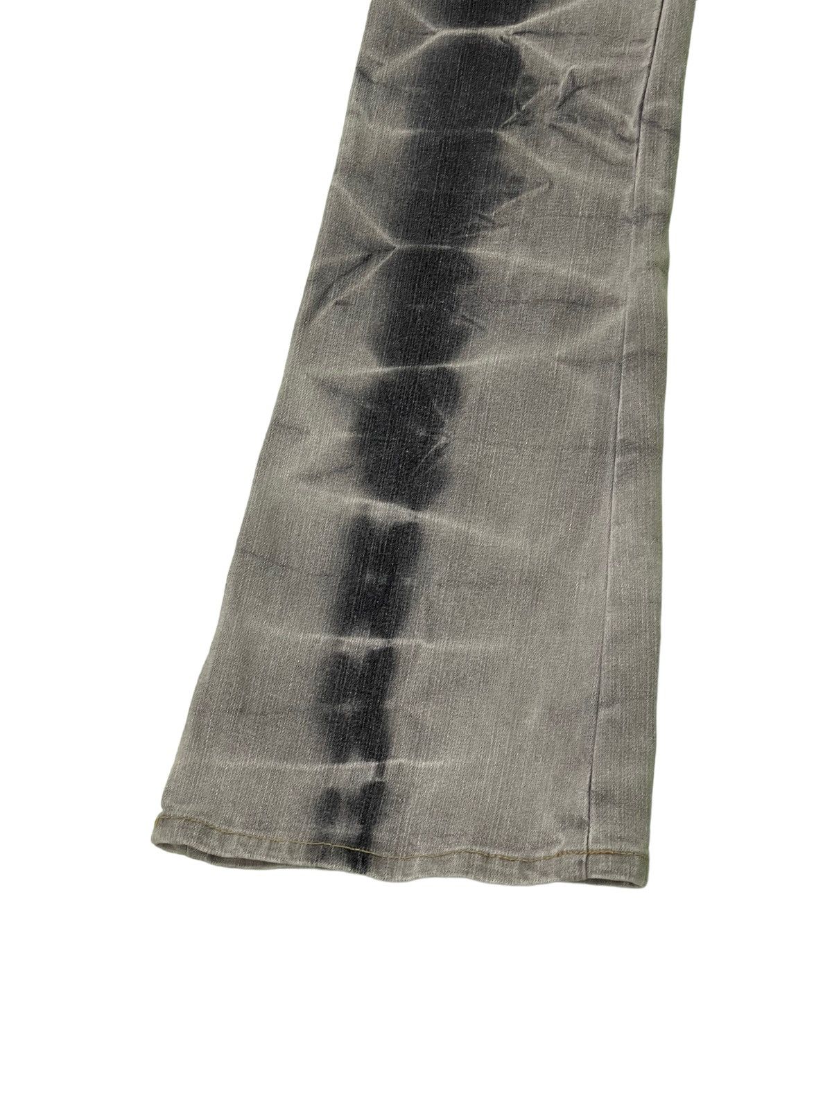 Japanese Brand Flare Jeans Daily Topics Acid Wash Stretch Skinny 4🟦4 Size US 29 - 5 Thumbnail