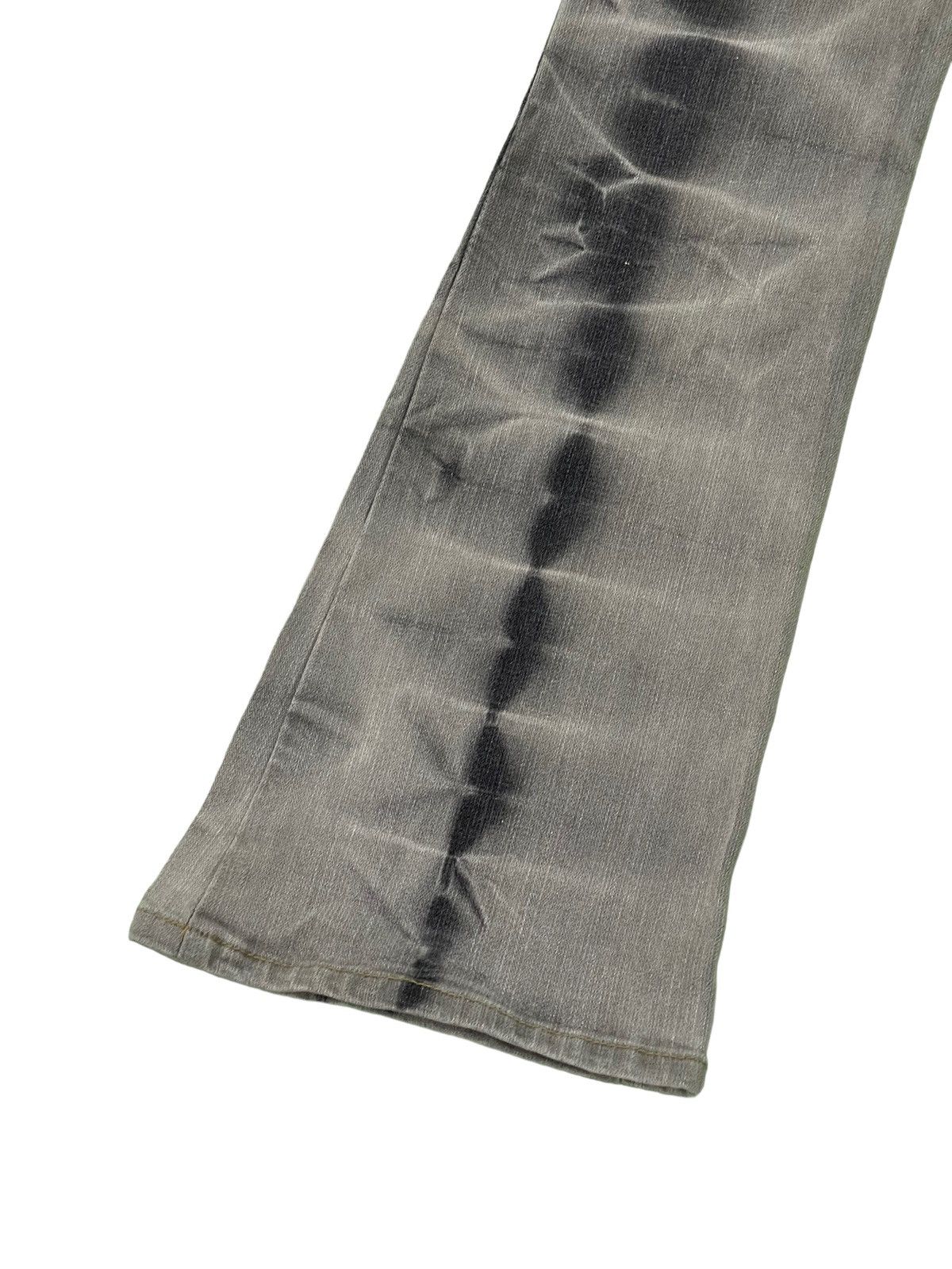 Japanese Brand Flare Jeans Daily Topics Acid Wash Stretch Skinny 4🟦4 Size US 29 - 15 Thumbnail
