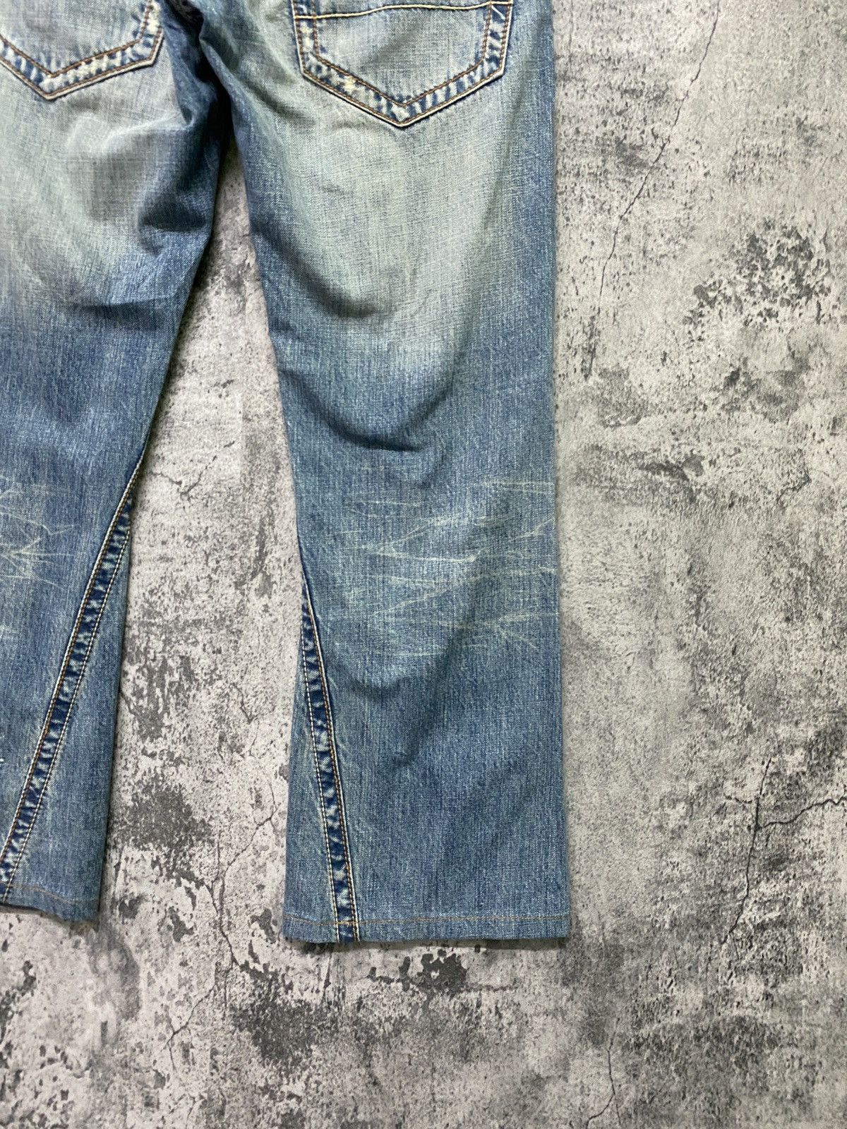 Japanese Brand Vintage SEMANTIC DESIGN Flared Distressed Cropped Denim Size US 29 - 14 Thumbnail