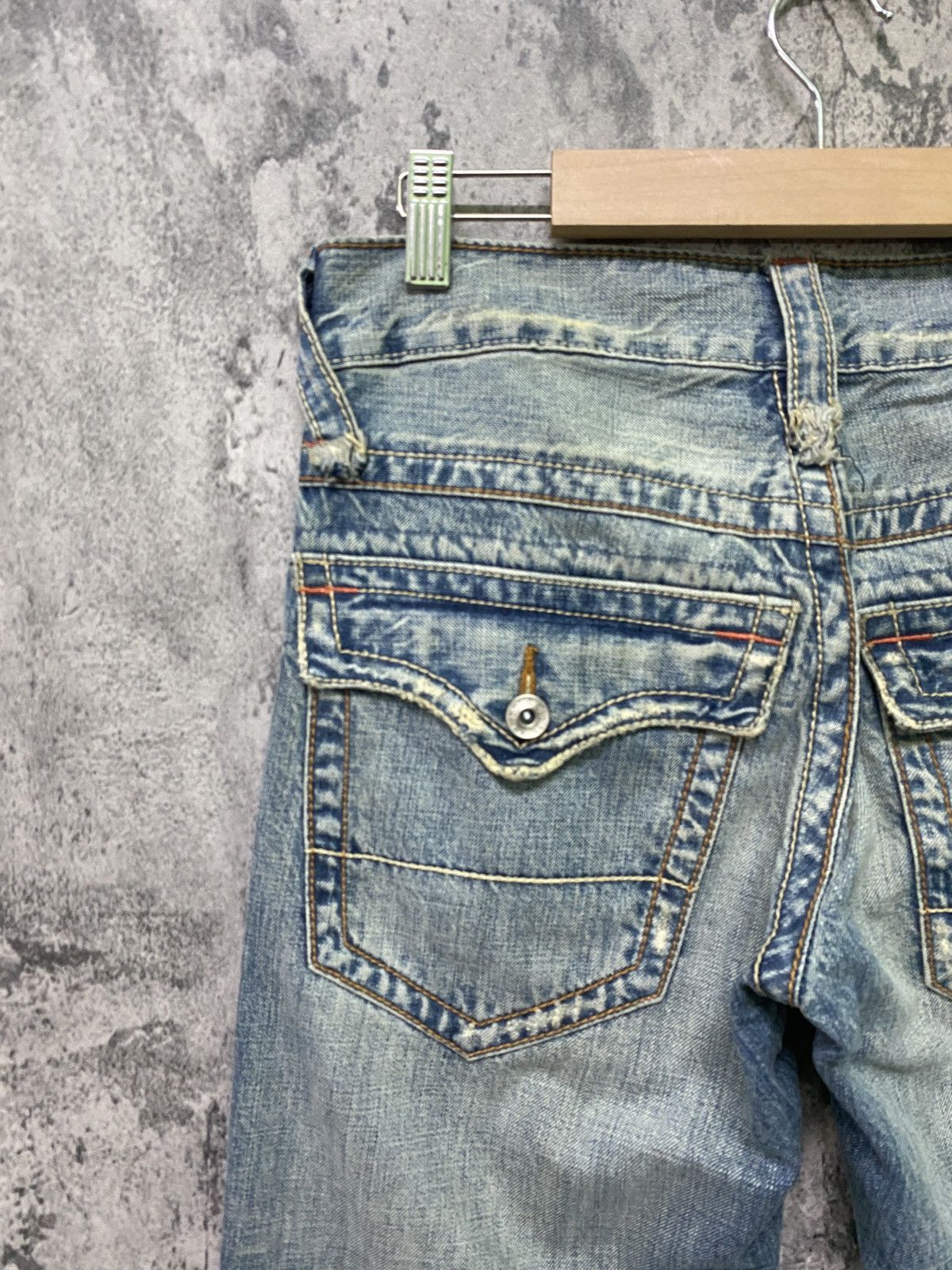 Japanese Brand Vintage SEMANTIC DESIGN Flared Distressed Cropped Denim Size US 29 - 12 Thumbnail