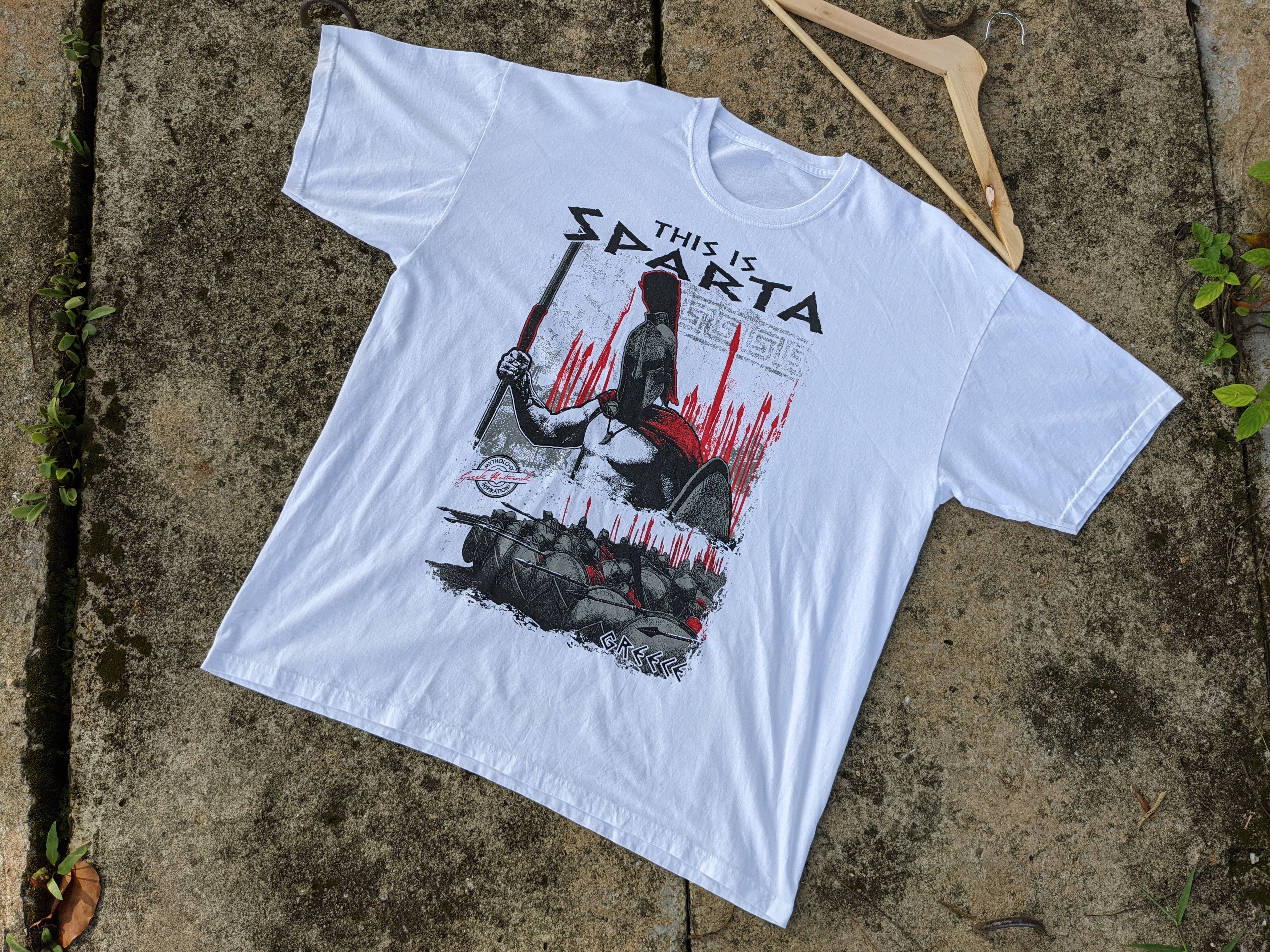 Vintage ⚡️Rare⚡️ Vintage This Is Sparta Greece Movie Tee Size US XL / EU 56 / 4 - 1 Thumbnail