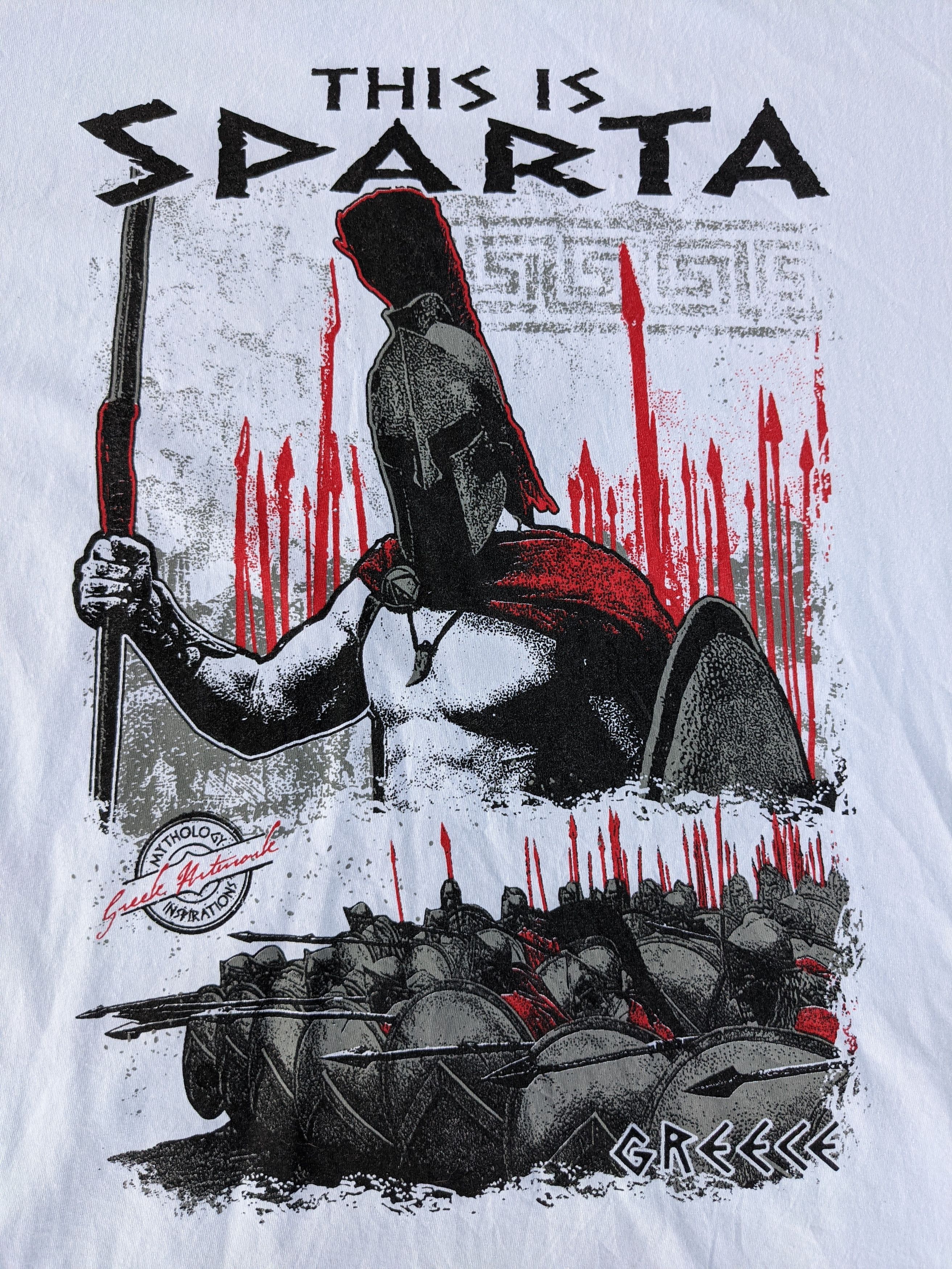 Vintage ⚡️Rare⚡️ Vintage This Is Sparta Greece Movie Tee Size US XL / EU 56 / 4 - 6 Thumbnail