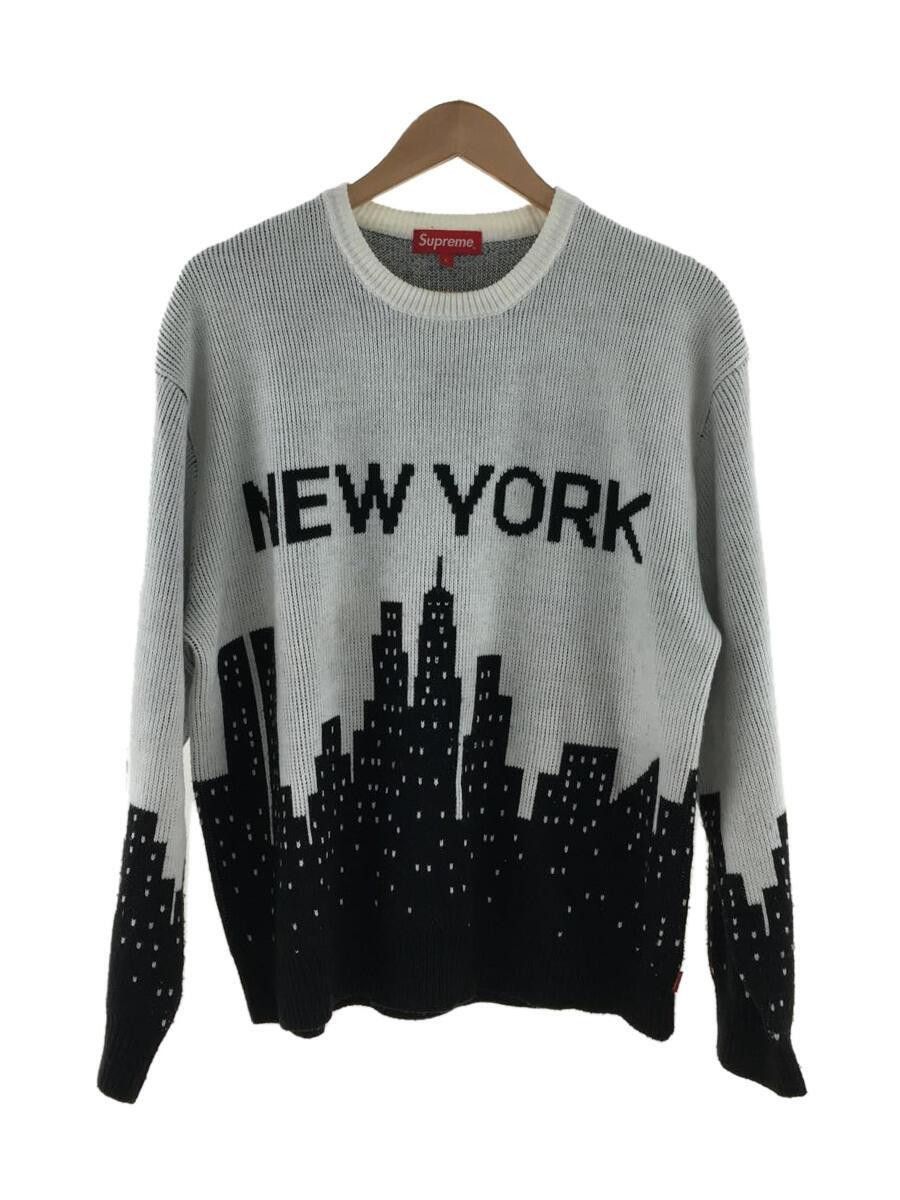 image of Supreme Ss20 New York Stitch Knit Sweater in White, Men's (Size Large)