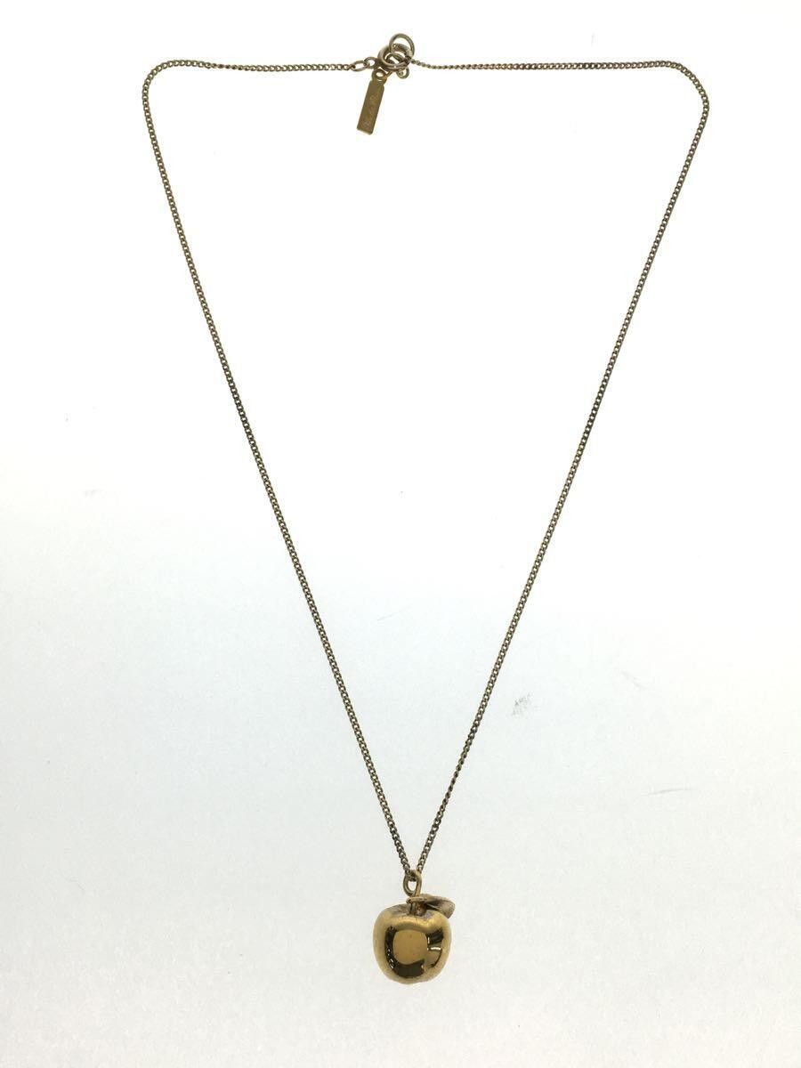 image of Undercover Apple Necklace in Gold, Men's
