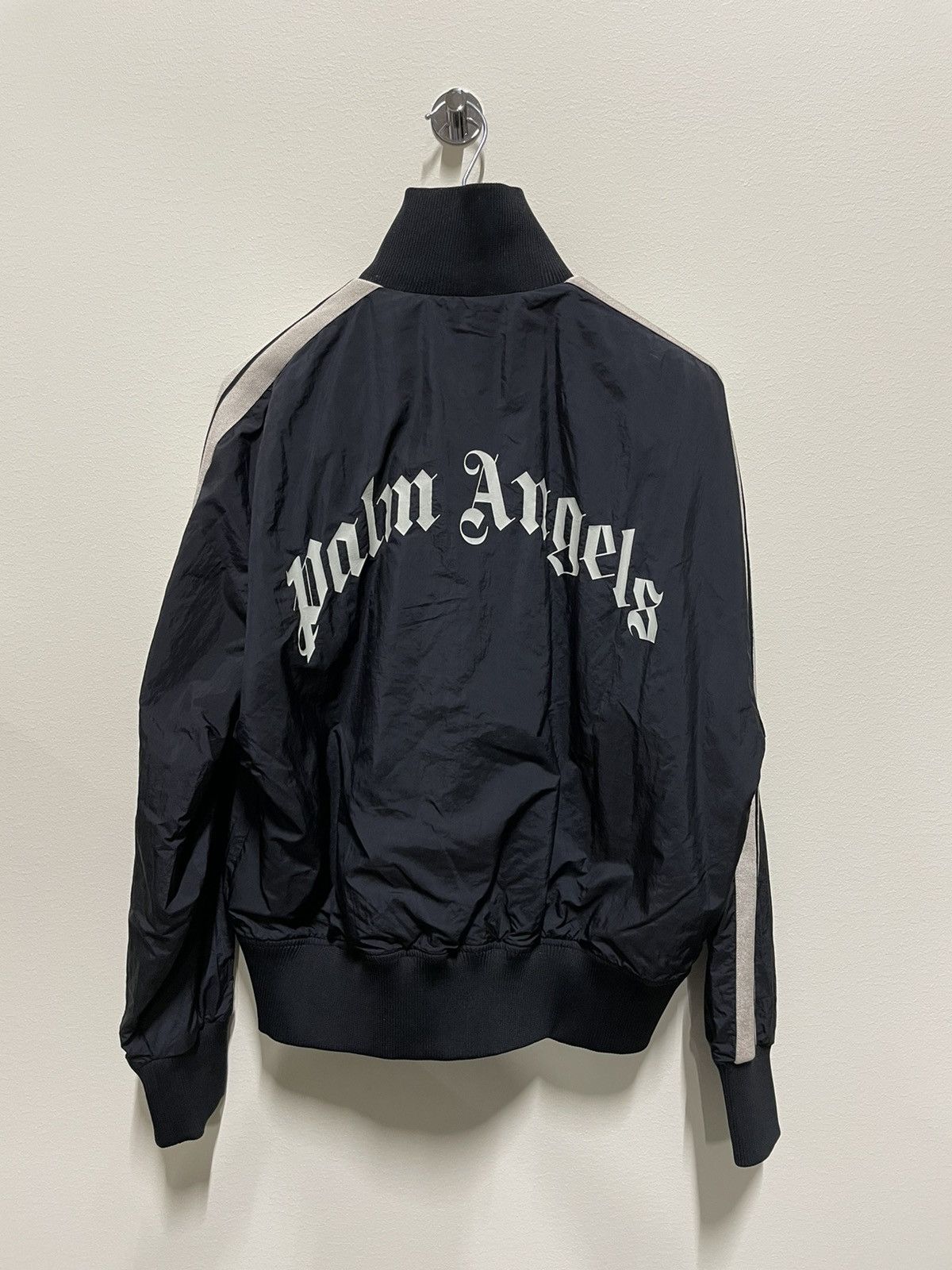 Image of Palm Angels Palm Angel Nylon Jacket 1200$ in Black, Men's (Size Small)