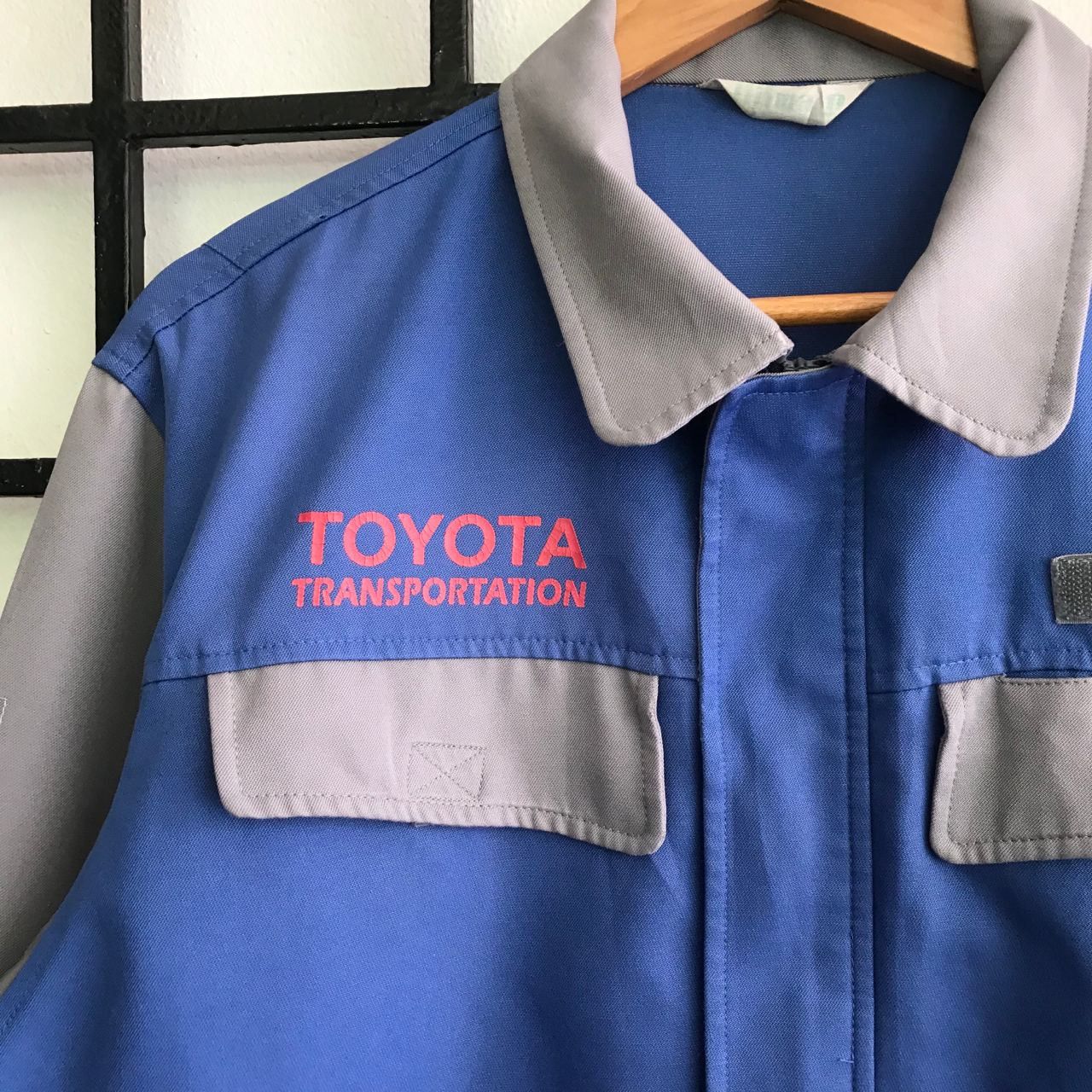 Japanese Brand Vintage TOYOTA TRANSPORTATION Workwear Bomber Jacket Size US M / EU 48-50 / 2 - 4 Thumbnail