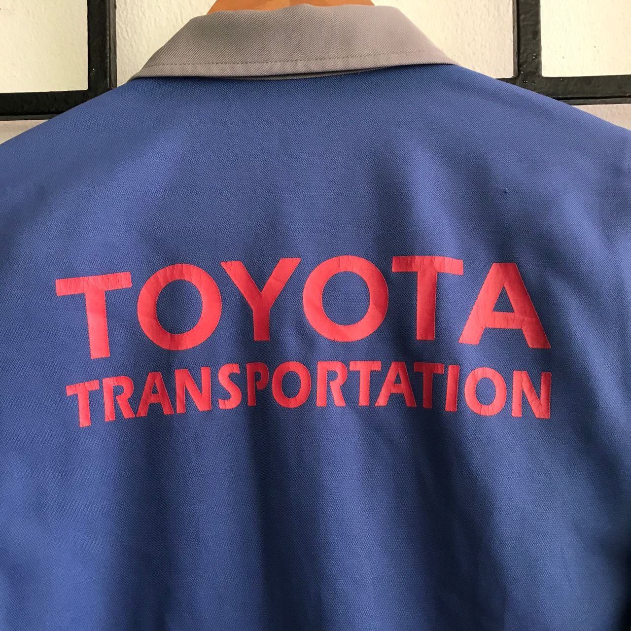 Japanese Brand Vintage TOYOTA TRANSPORTATION Workwear Bomber Jacket Size US M / EU 48-50 / 2 - 2 Thumbnail