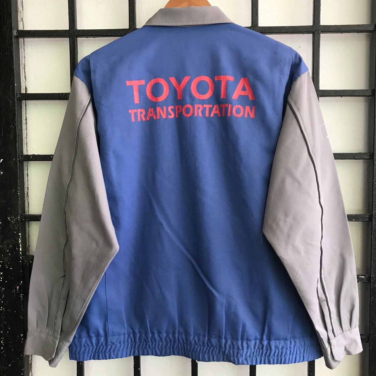 Japanese Brand Vintage TOYOTA TRANSPORTATION Workwear Bomber Jacket Size US M / EU 48-50 / 2 - 1 Thumbnail