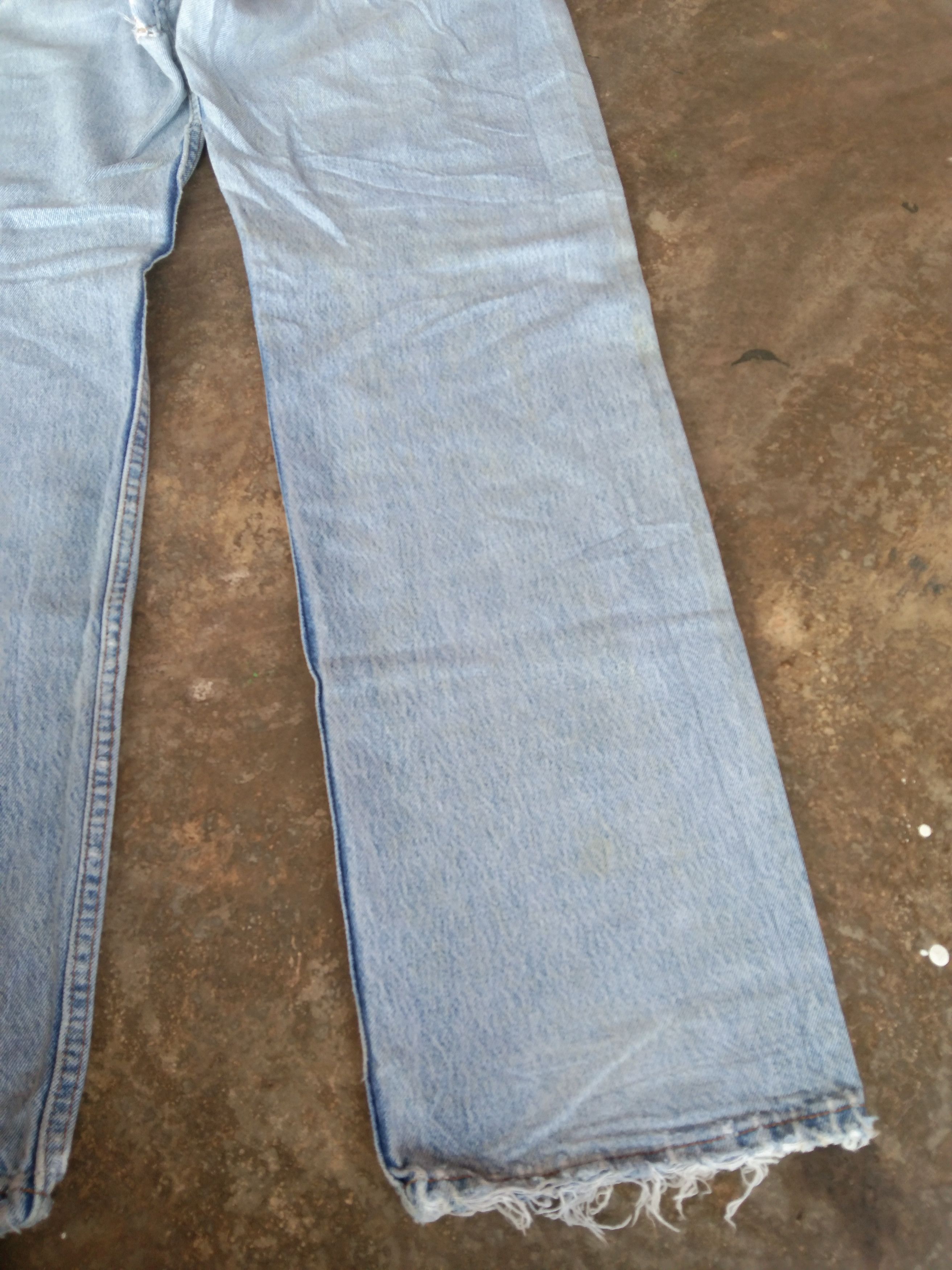 Levi's 90s Vintage Levi's 501 Made In USA Distressed Jeans 34x32 Size US 34 / EU 50 - 7 Thumbnail
