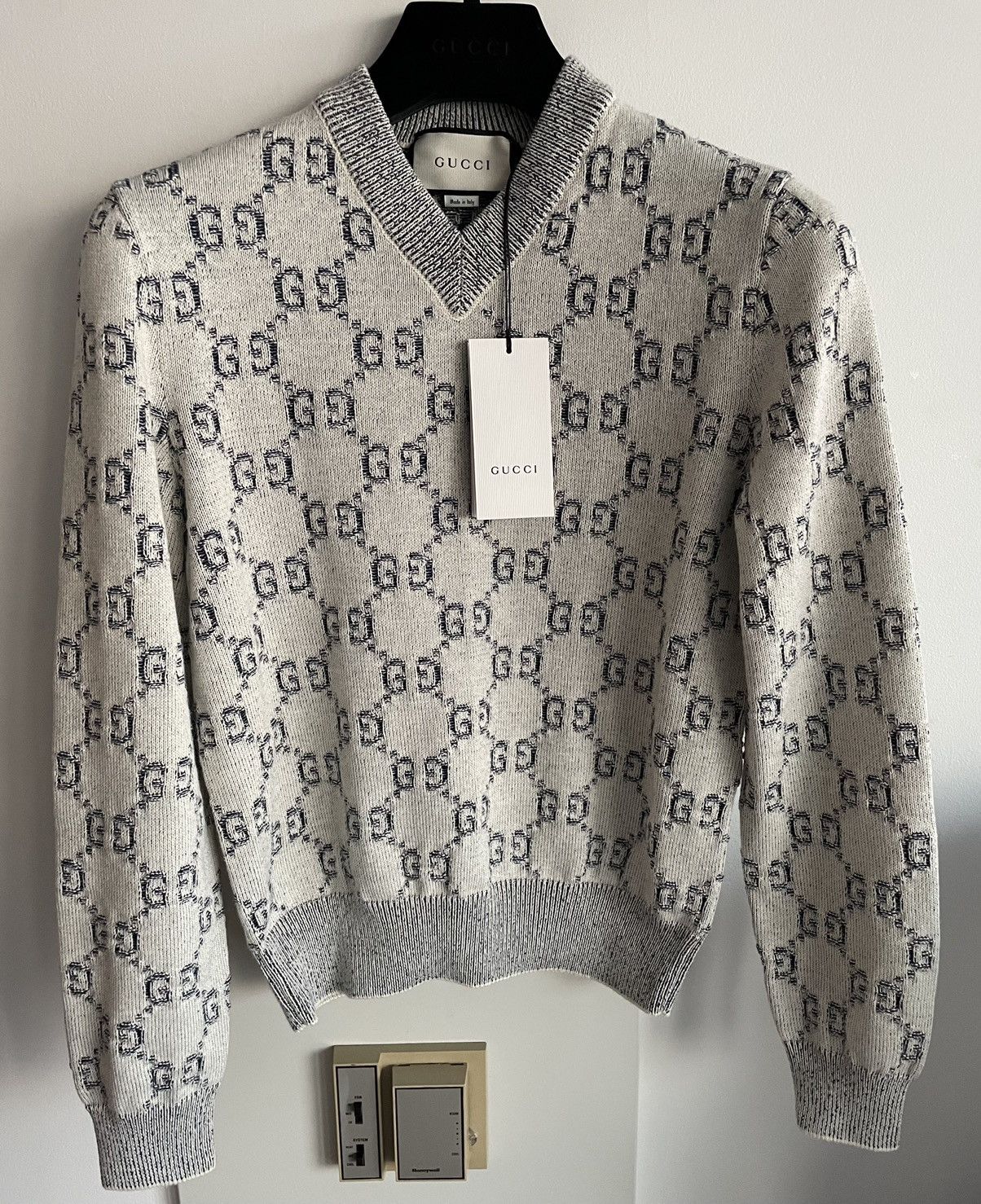 Gucci $2kRare Limited Edition Brand NEW GG Monogram Runway Sweater Size US S / EU 44-46 / 1 - 2 Thumbnail