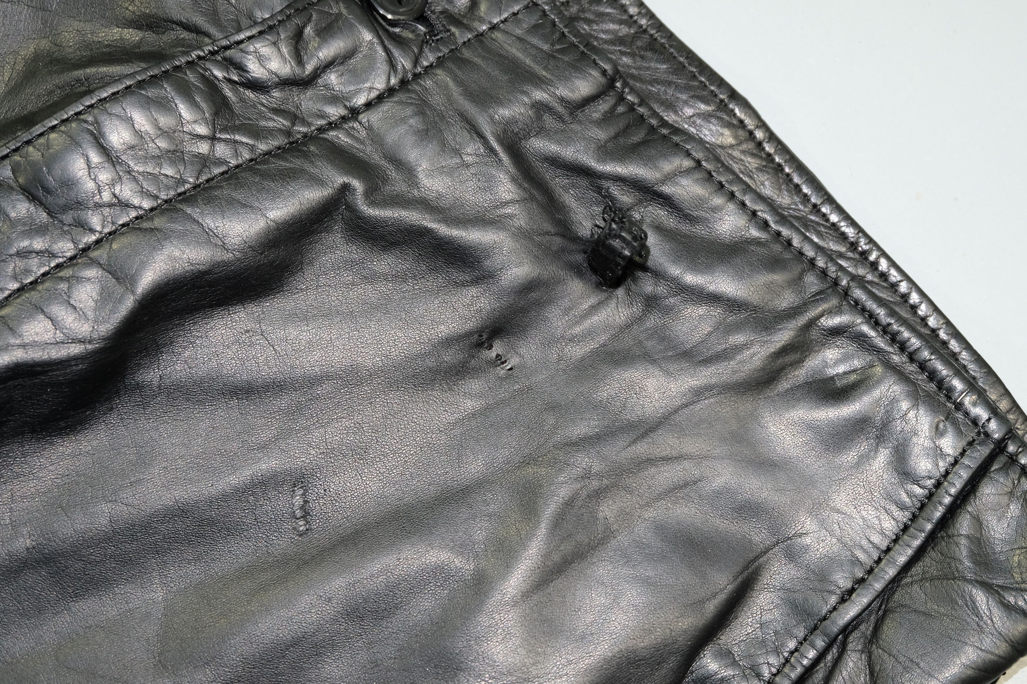 Vintage Black Soft Leather Pants Size US 32 / EU 48 - 5 Thumbnail