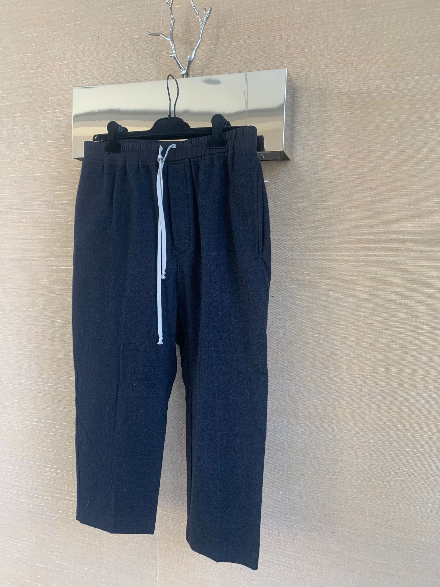Rick Owens FW19 Drawstring Astaires Cropped in Anthracite Size US 36 / EU 52 - 10 Thumbnail