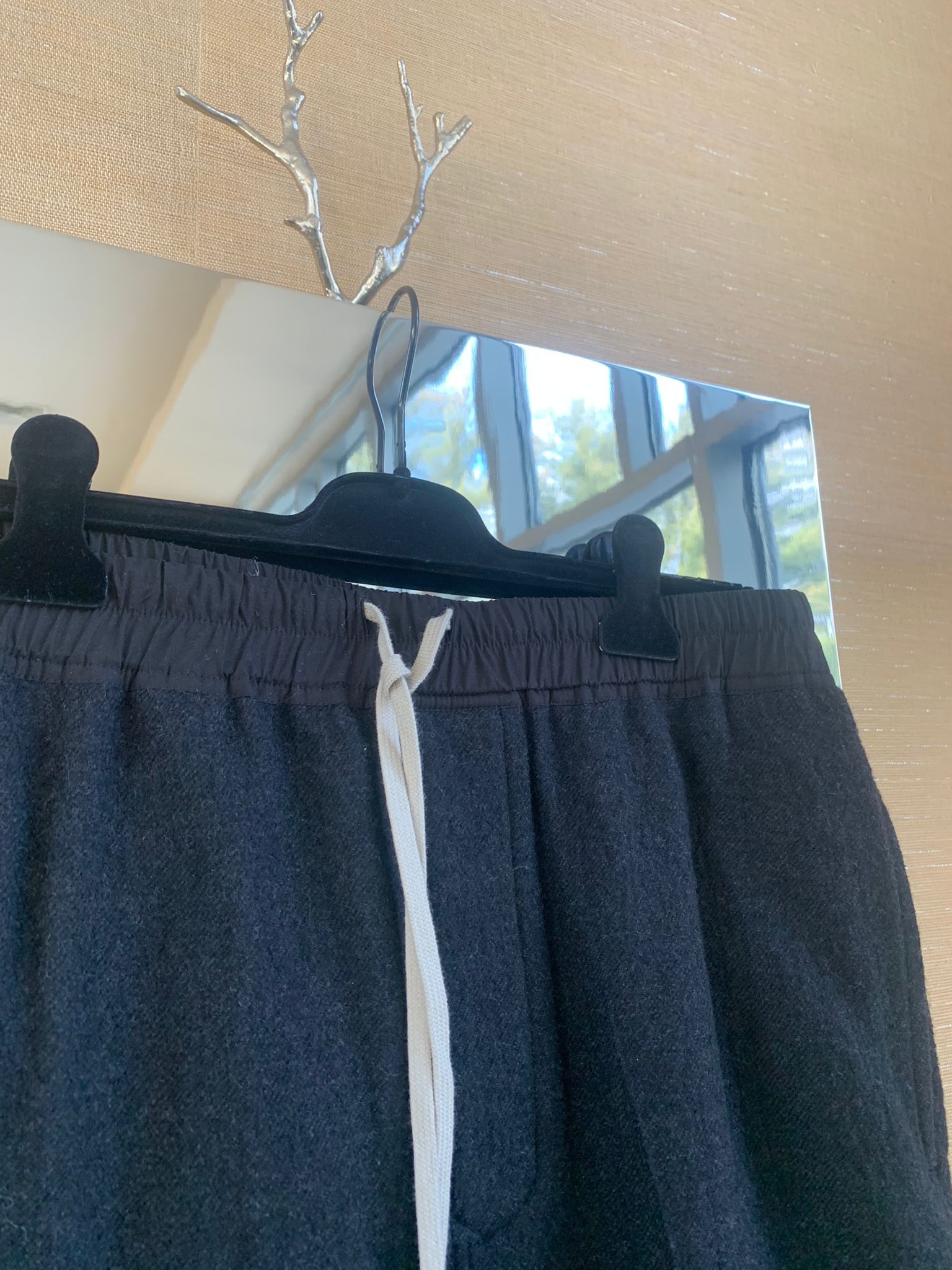Rick Owens FW19 Drawstring Astaires Cropped in Anthracite Size US 36 / EU 52 - 7 Thumbnail