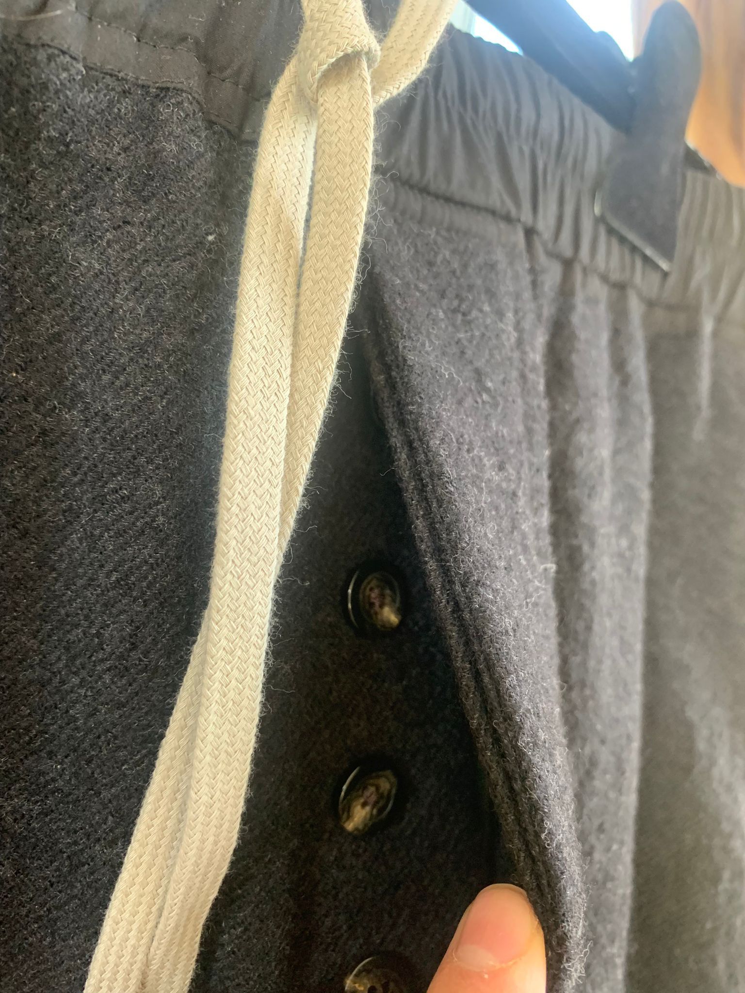 Rick Owens FW19 Drawstring Astaires Cropped in Anthracite Size US 36 / EU 52 - 21 Thumbnail