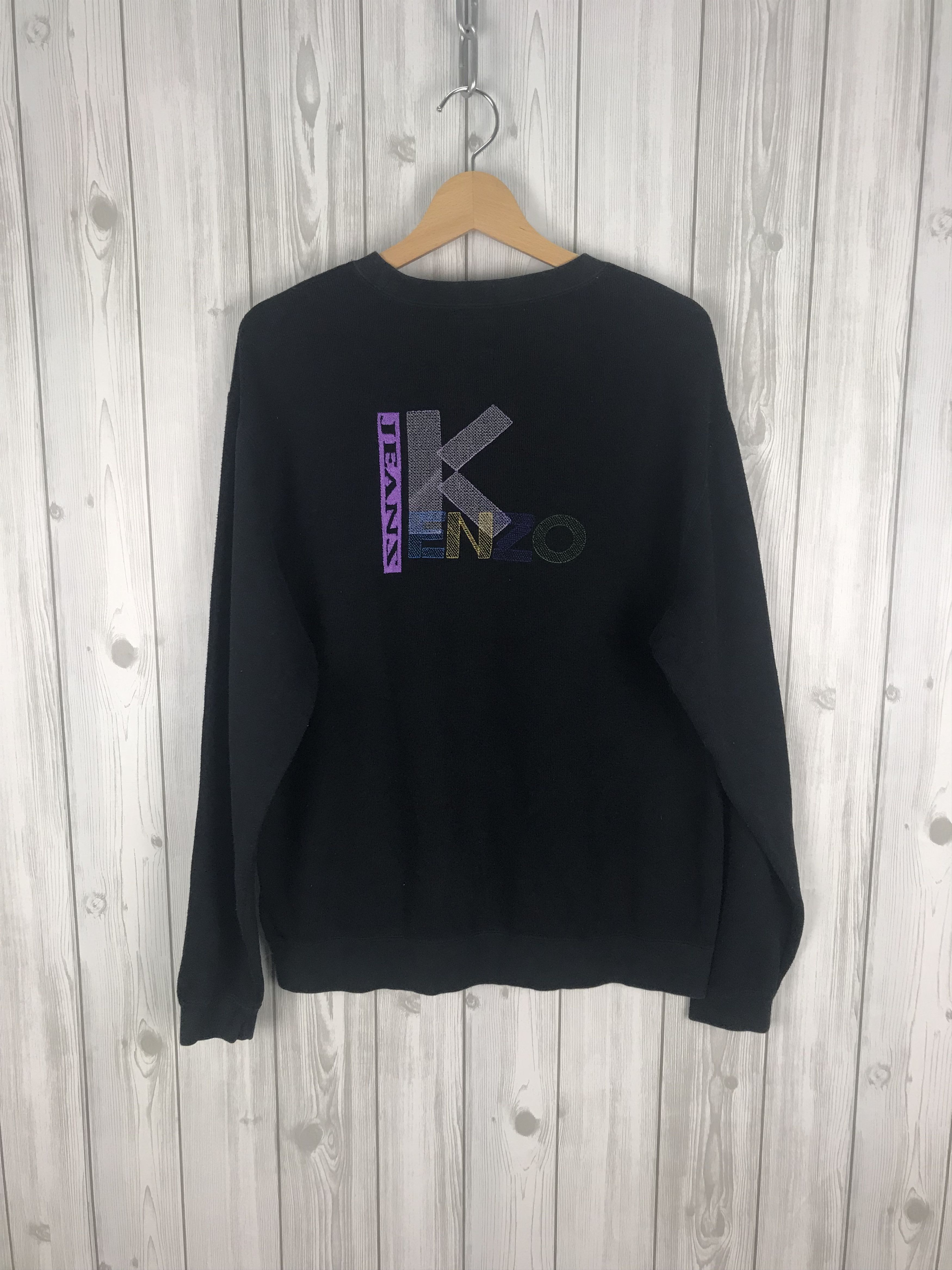 Kenzo Vintage KENZO JEANS Embroidered Sweatshirt Size US M / EU 48-50 / 2 - 2 Thumbnail