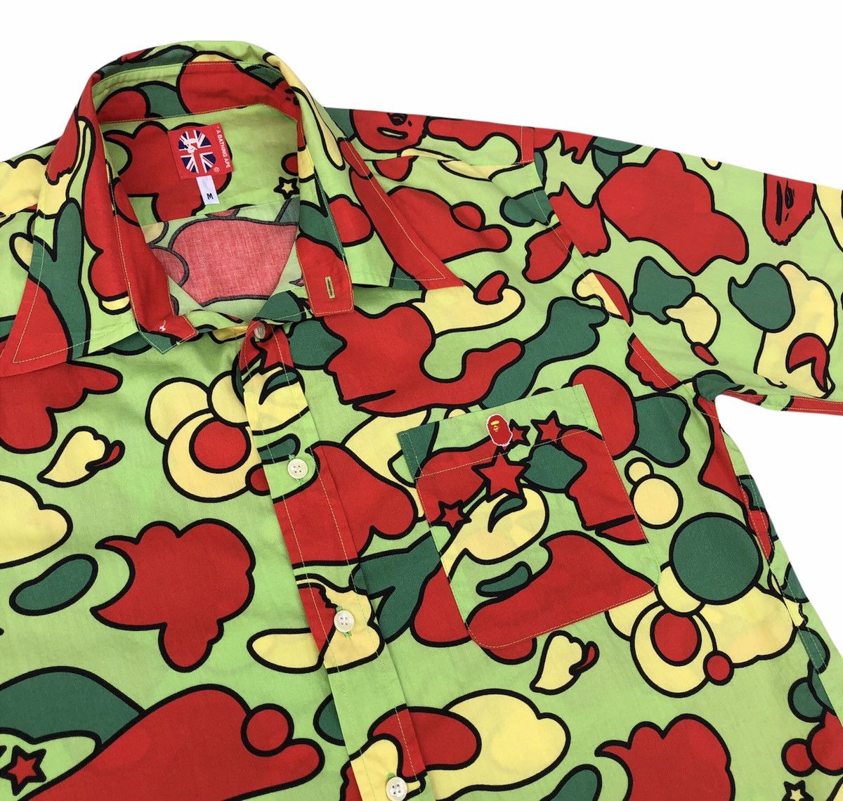 Bape OG Vintage Bape Psycje Camo Button Shirt Size US M / EU 48-50 / 2 - 7 Thumbnail
