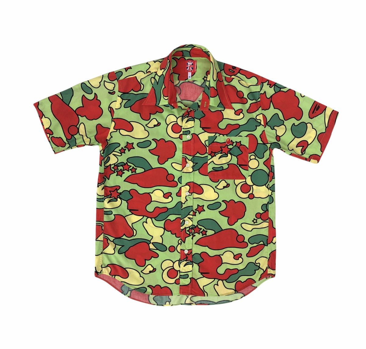 Bape OG Vintage Bape Psycje Camo Button Shirt Size US M / EU 48-50 / 2 - 4 Thumbnail